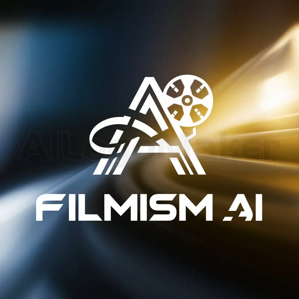 a logo design,with the text "Filmism ai", main symbol:Filmism ai,complex,clear background