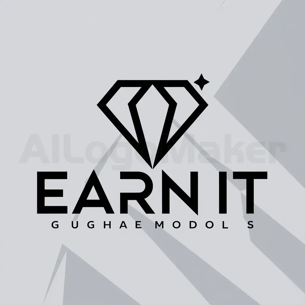 LOGO-Design-for-Earn-It-Diamond-Symbol-with-Moderate-Clear-Background