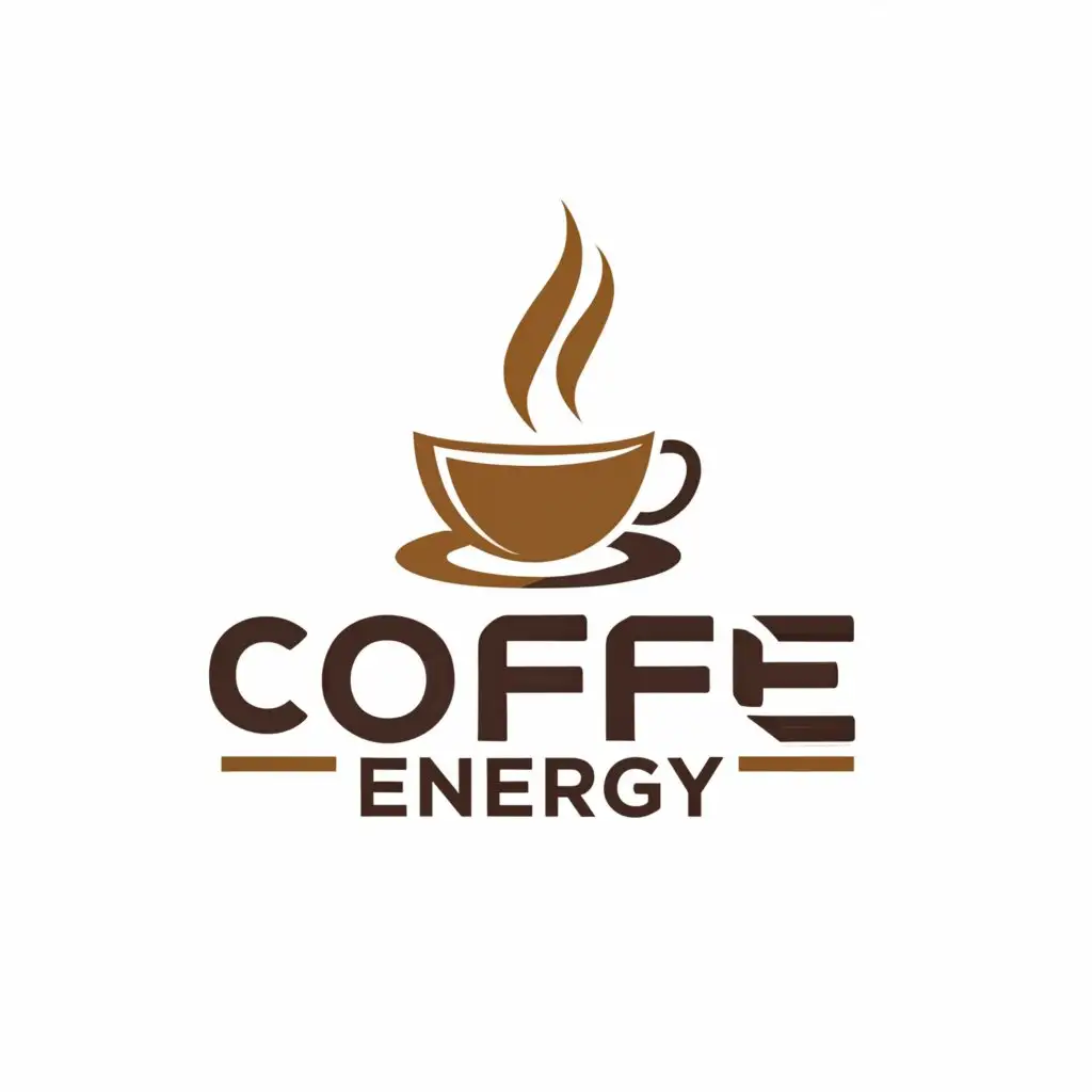 LOGO-Design-For-Coffee-Energy-Invigorating-Coffee-Cup-Emblem-for-Restaurant-Branding