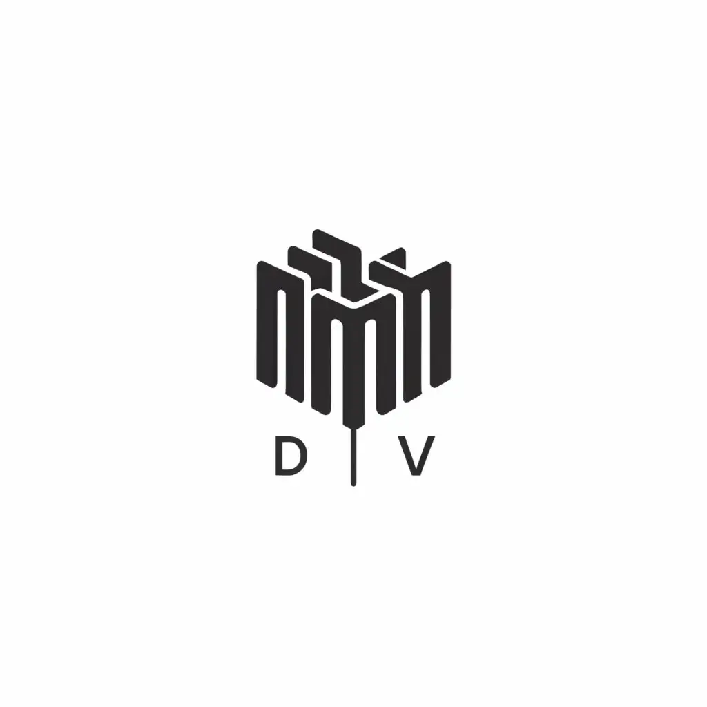 a logo design,with the text "DV", main symbol:a library,Moderate,be used in Academia industry,clear background