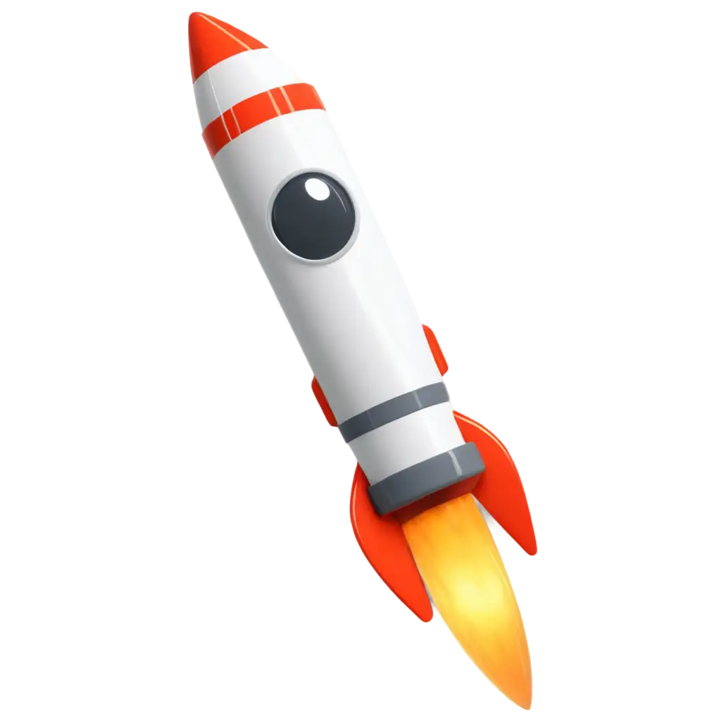 a cute rocket cartoon with name coloumn inside