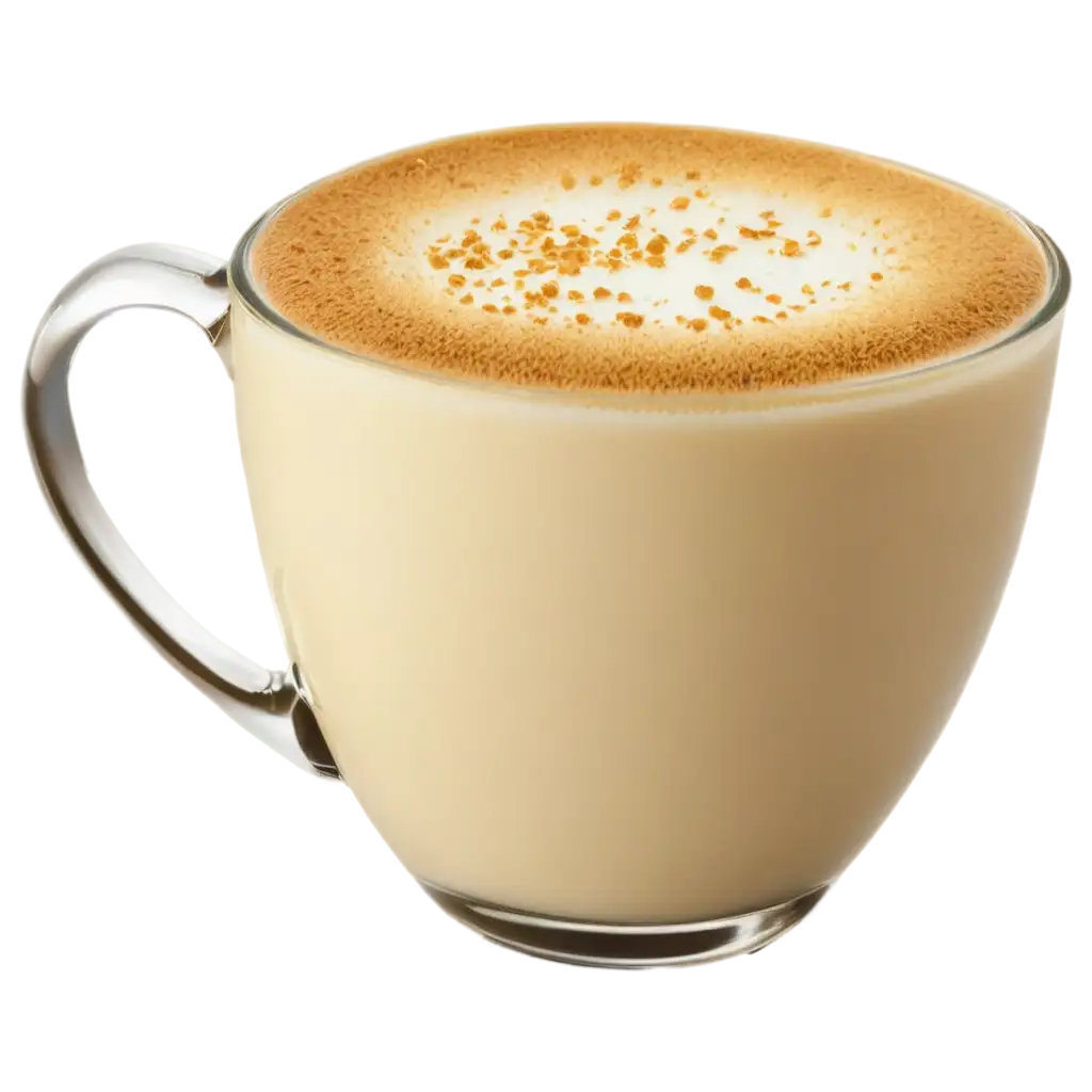 Glass-of-Vanilla-Coffee-with-Milk-Foam-Topping-HighQuality-PNG-Image-for-Exquisite-Visual-Presentation