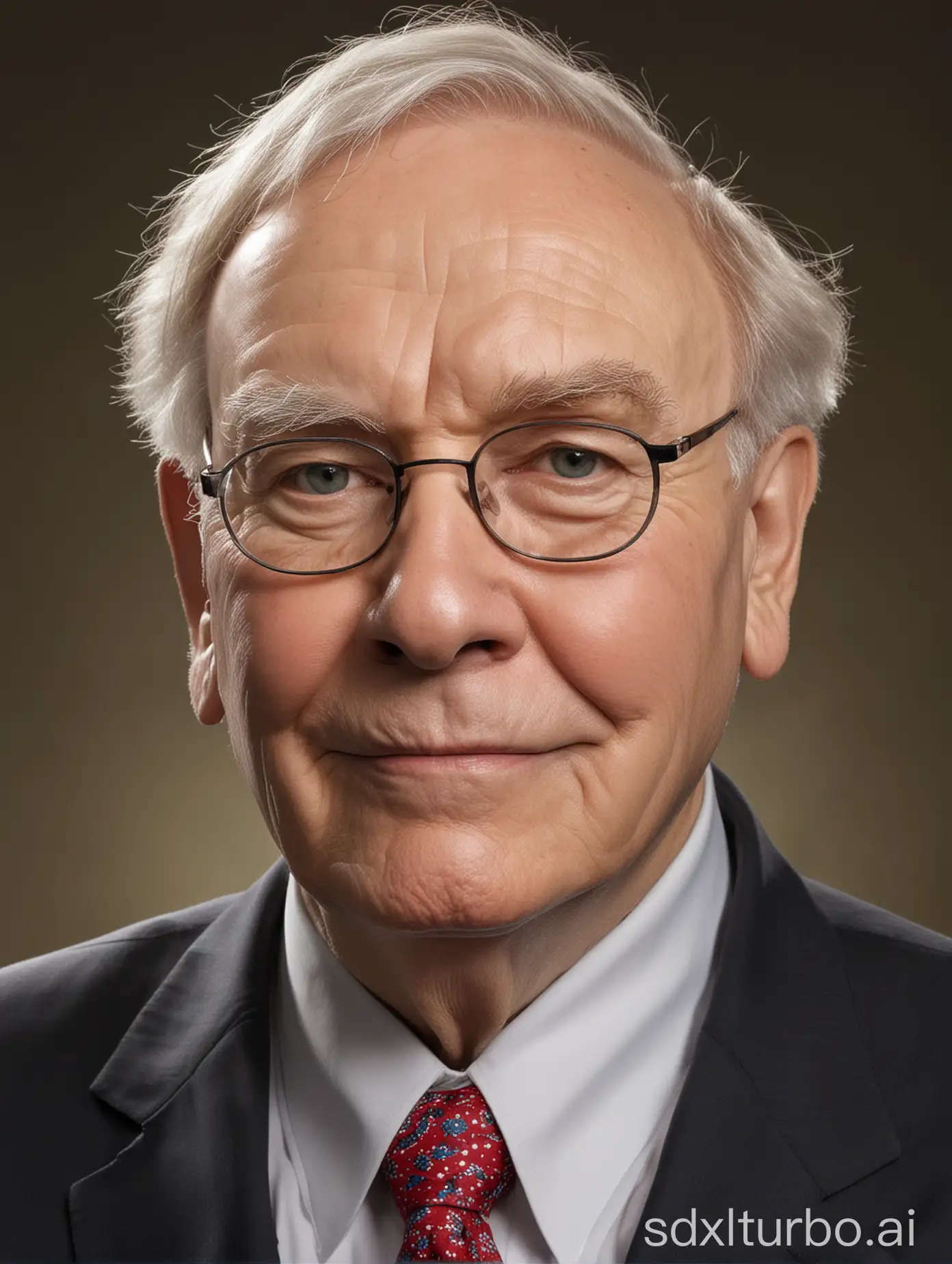 Warren-Buffett-Portrait-Celebrated-Investor-and-Philanthropist-in-Thoughtful-Contemplation