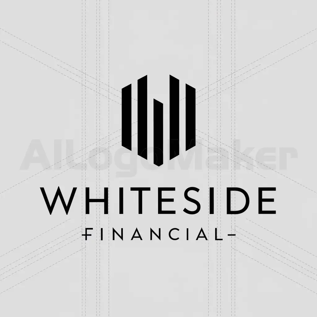 a logo design,with the text "Whiteside Financial", main symbol:stock market,complex,be used in Finance industry,clear background