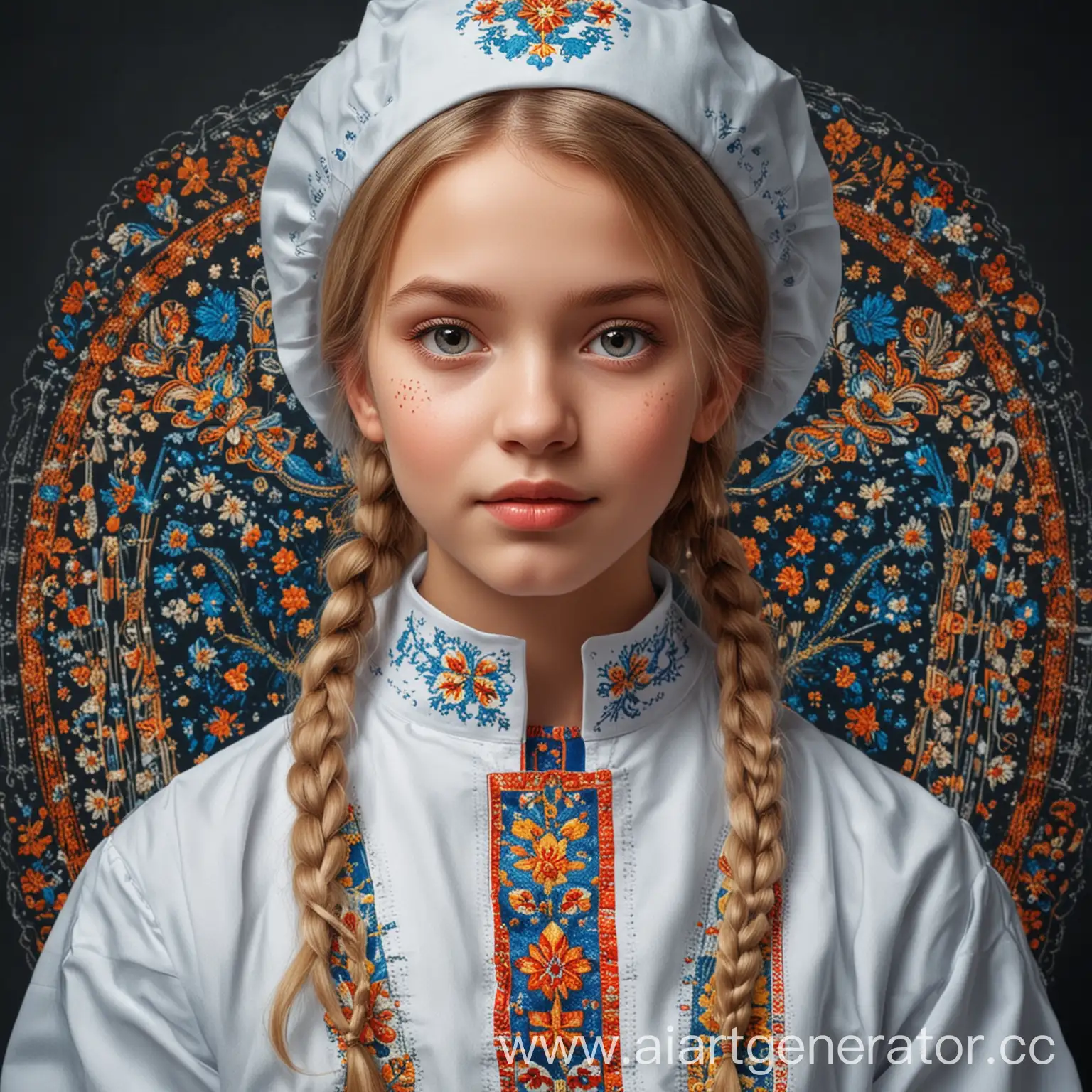 Ukrainian-Ornamented-Girl-in-Medical-Attire
