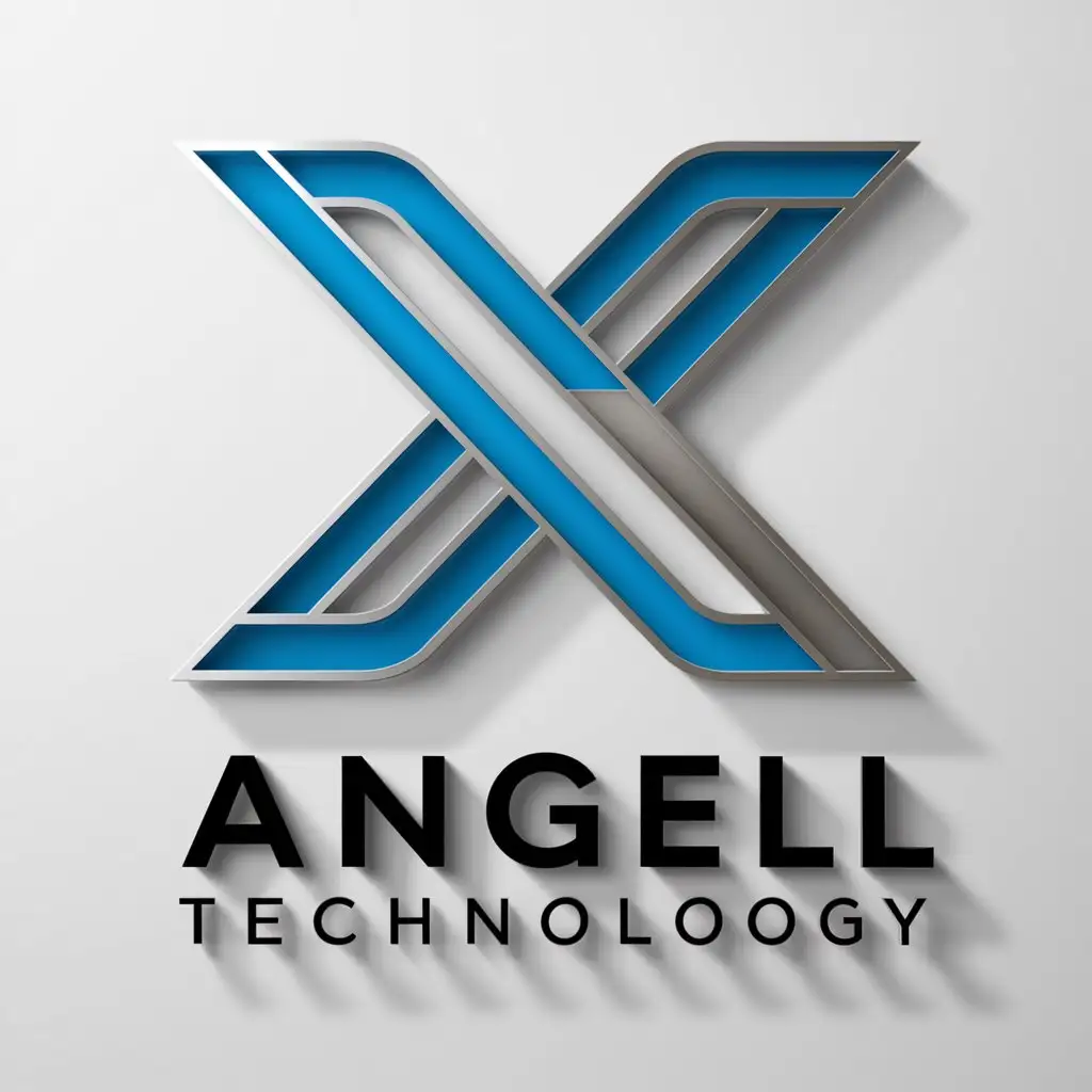a logo design,with the text "ANGELL Technology", main symbol:x-ray,complex,be used in Technology industry,clear background