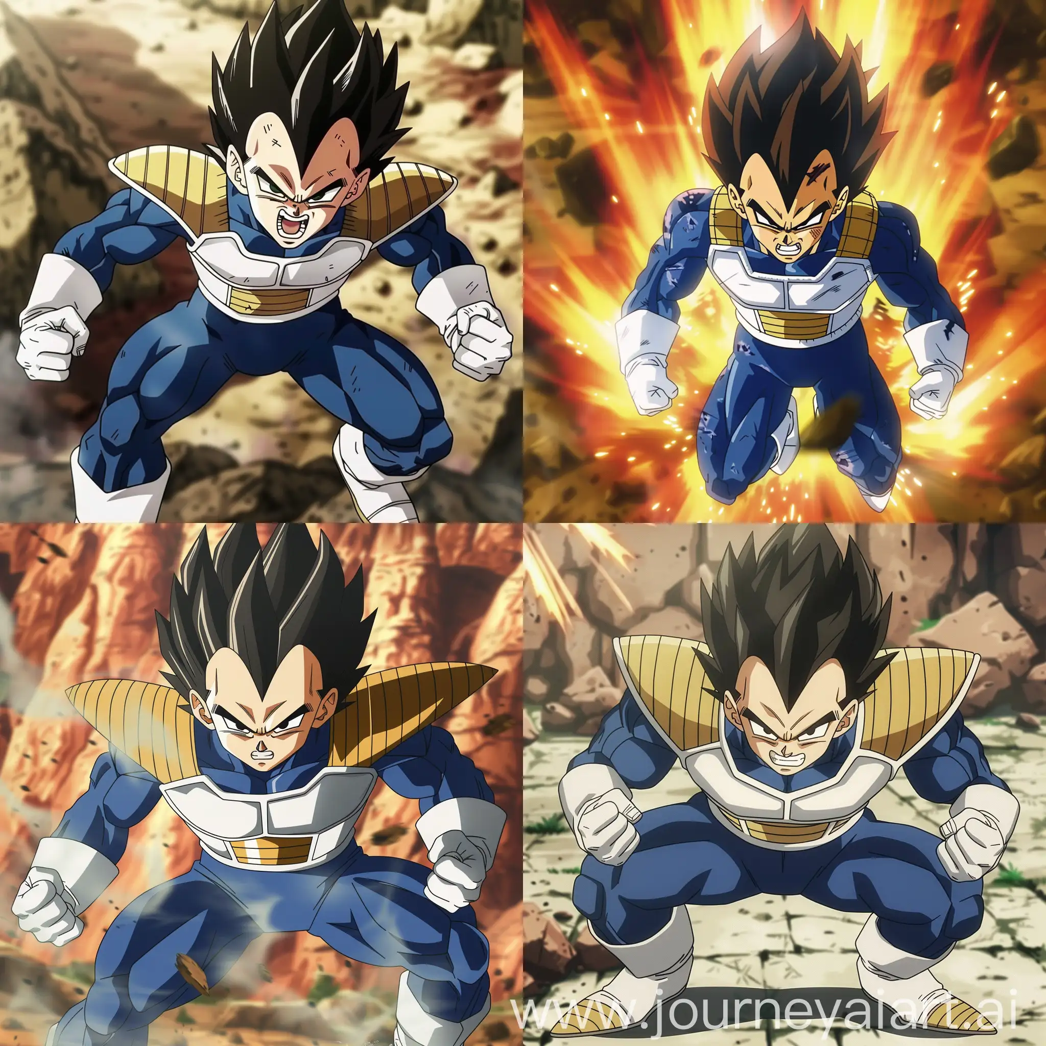 Vegeta From Dragon Ball Z Intense Battle Scene In Liveaction Adaptation