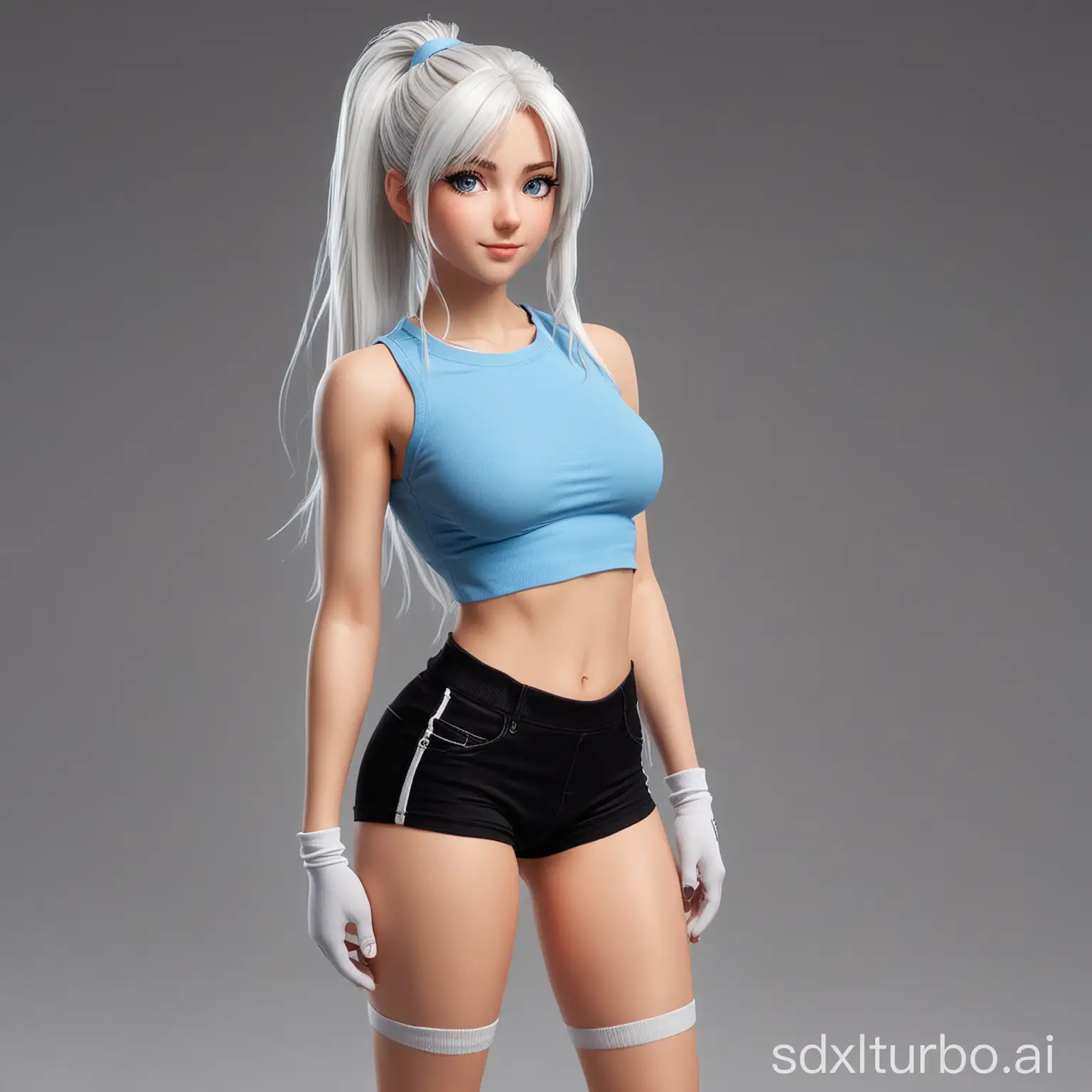 Anime-Girl-with-EuropeanInspired-Features-Long-White-Hair-Blue-Eyes-and-Sporty-Attire