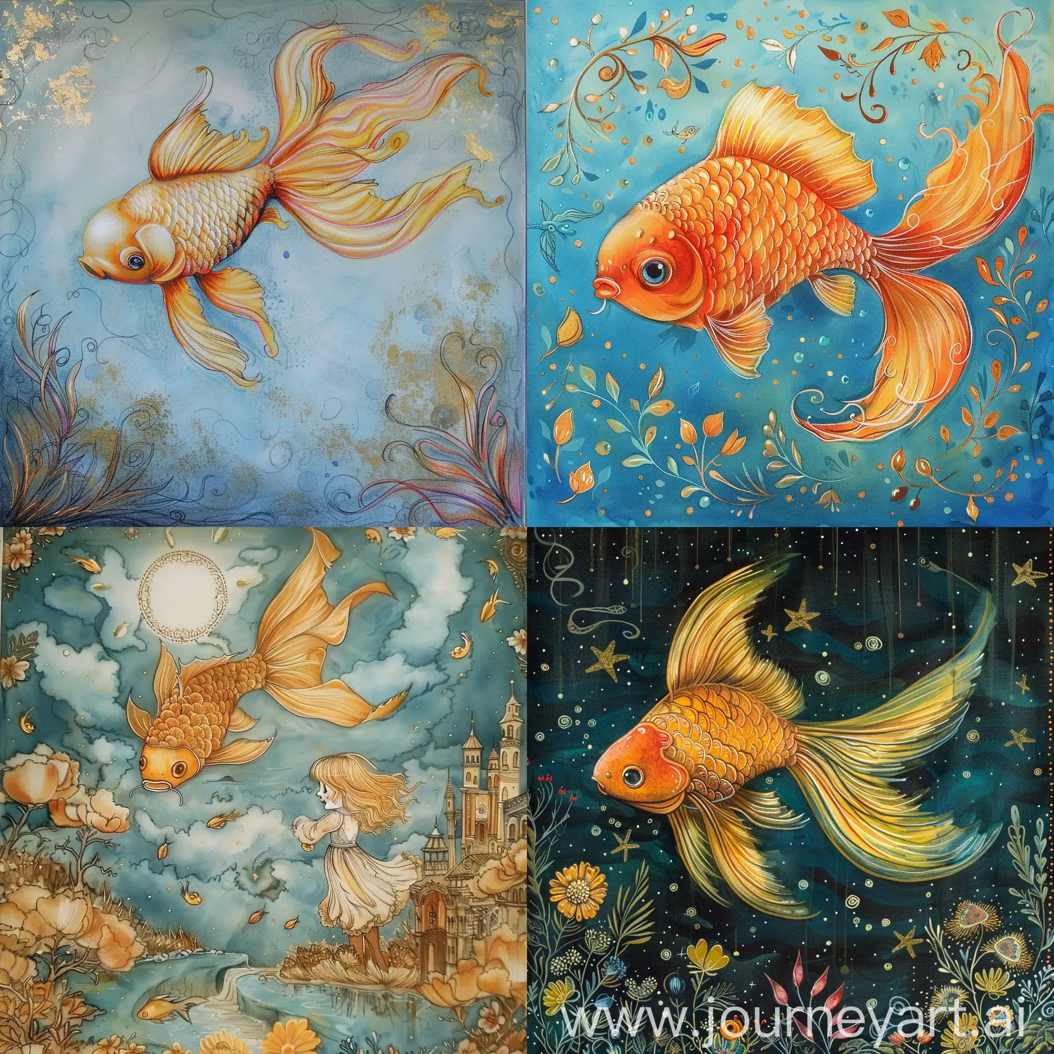 Enchanting-Fairytale-Nursery-Room-with-Golden-Fish