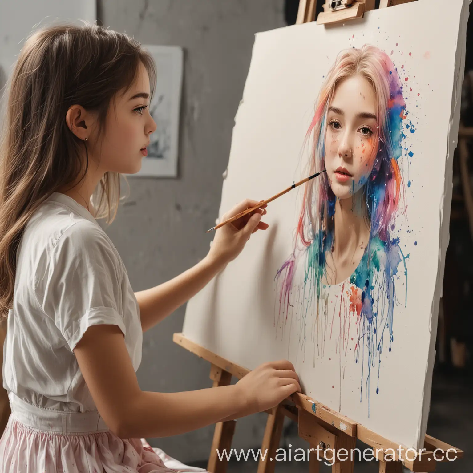 Young-Artist-Creating-Vibrant-Paintings
