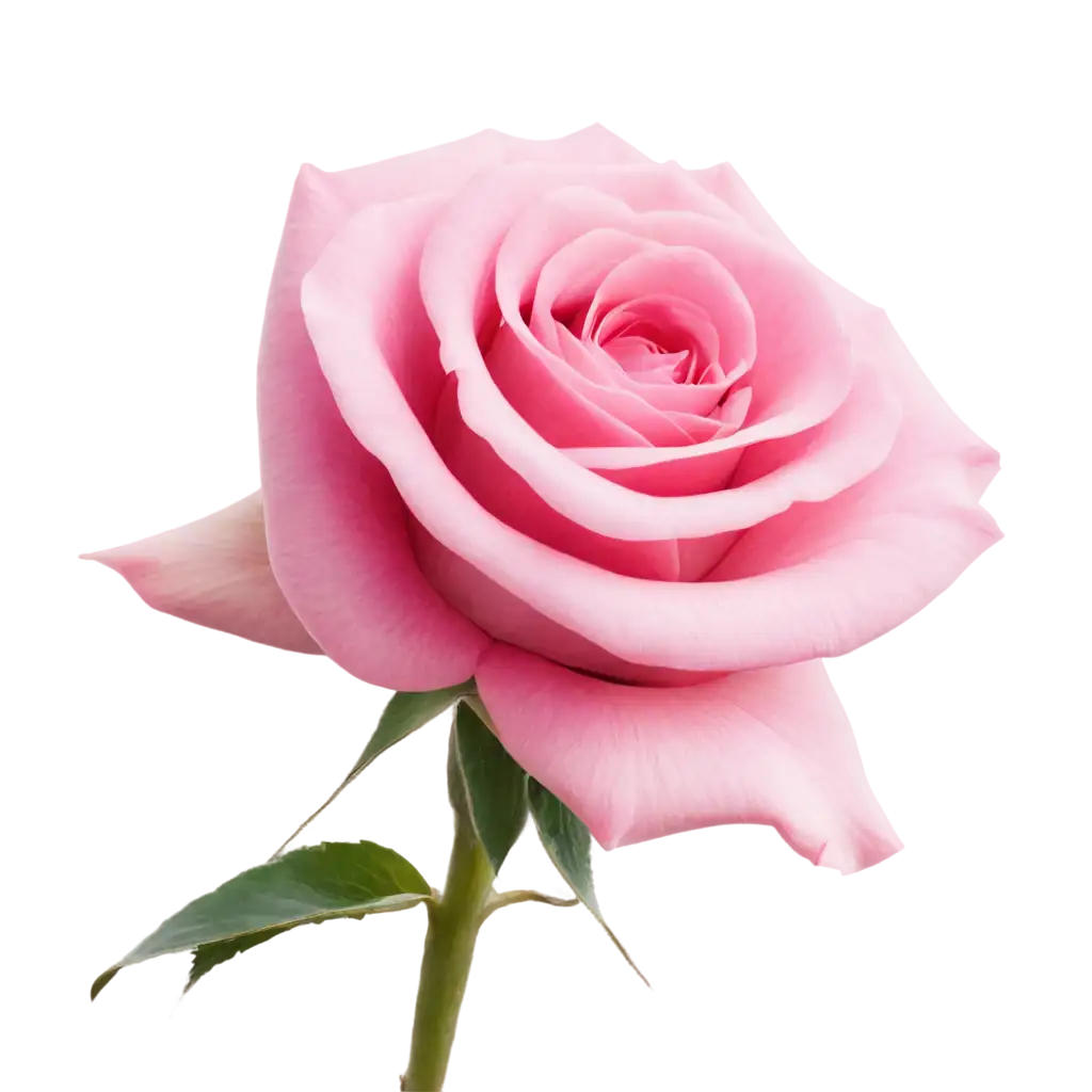 Exquisite-CloseUp-PNG-Image-of-a-Light-Pink-Rose-Capturing-Natures-Elegance-in-High-Definition