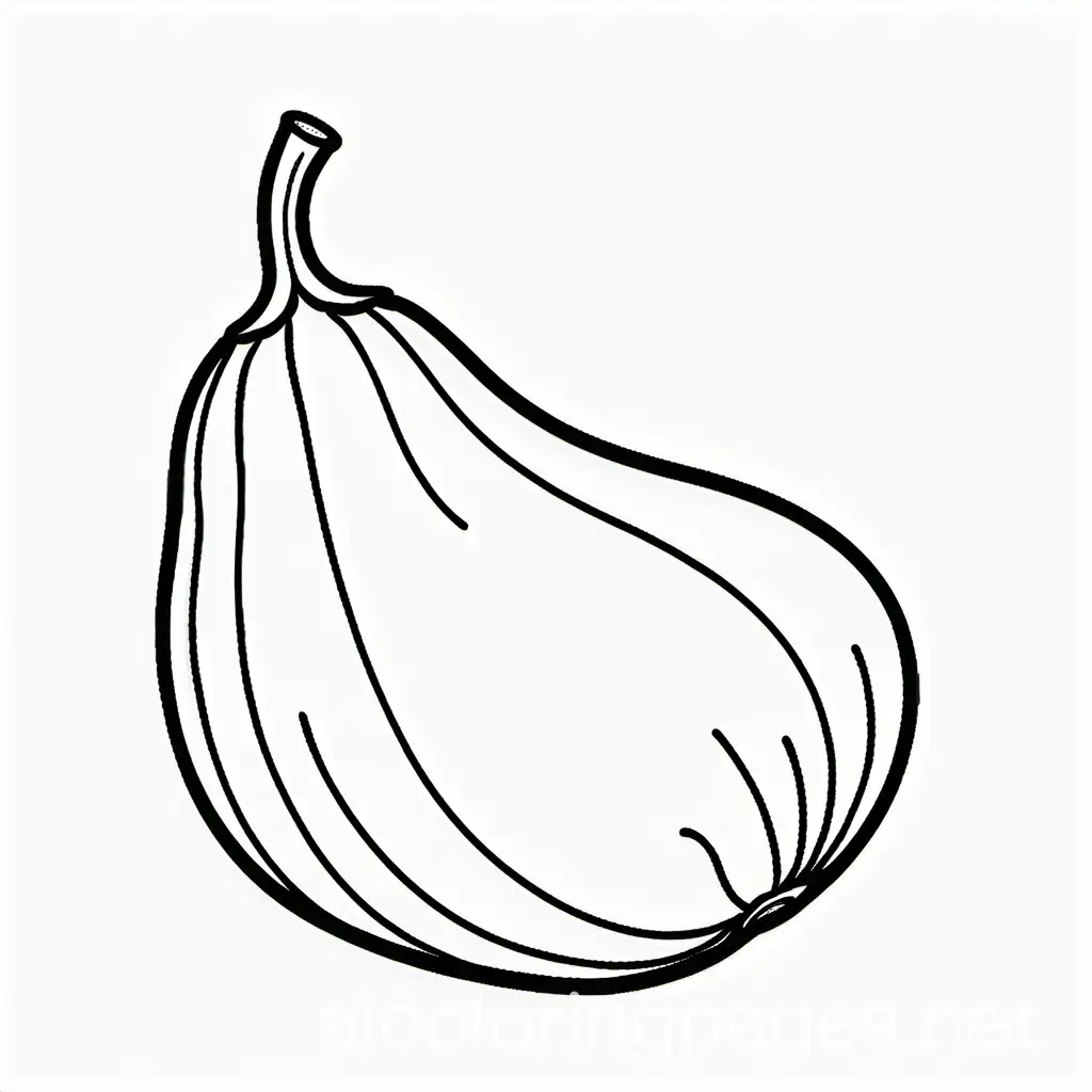 Simple-Brinjal-Coloring-Page-for-Kids-Black-and-White-Line-Art