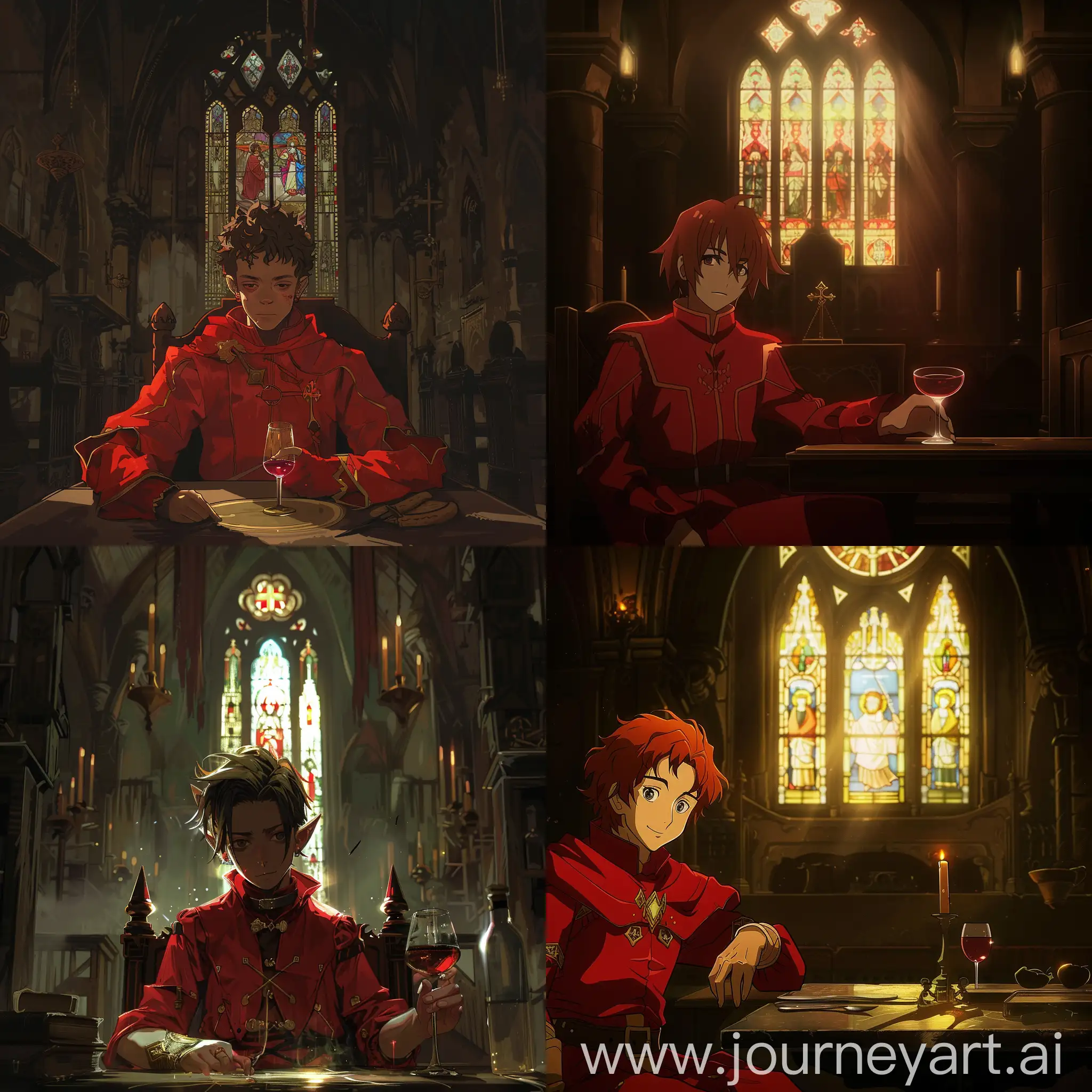 Dark-Medieval-Anime-Scene-Sinister-Elf-Man-with-Wine-in-Gothic-Setting