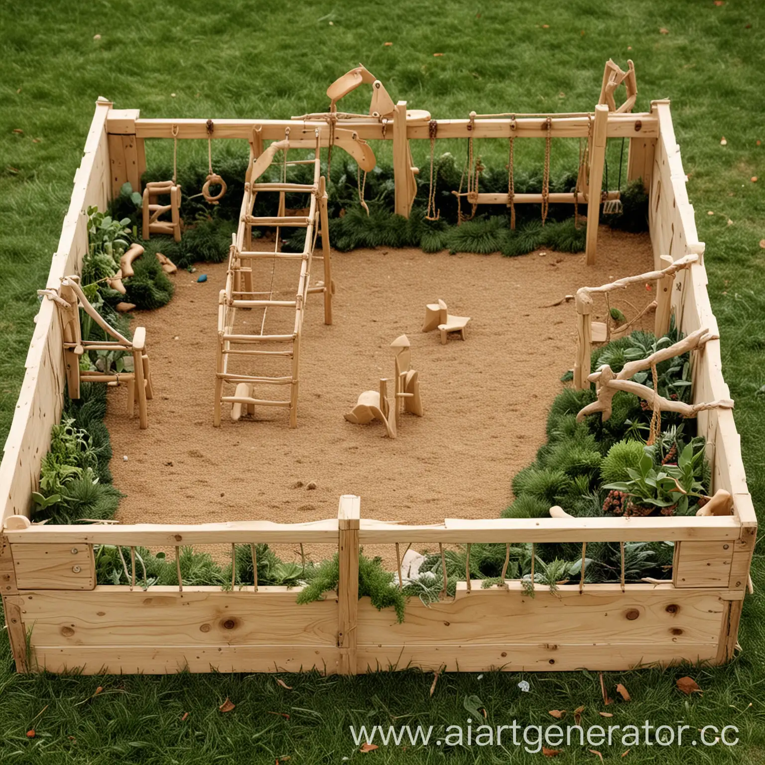 Natural-Material-Kindergarten-Playground-Model-Crafted-by-Student