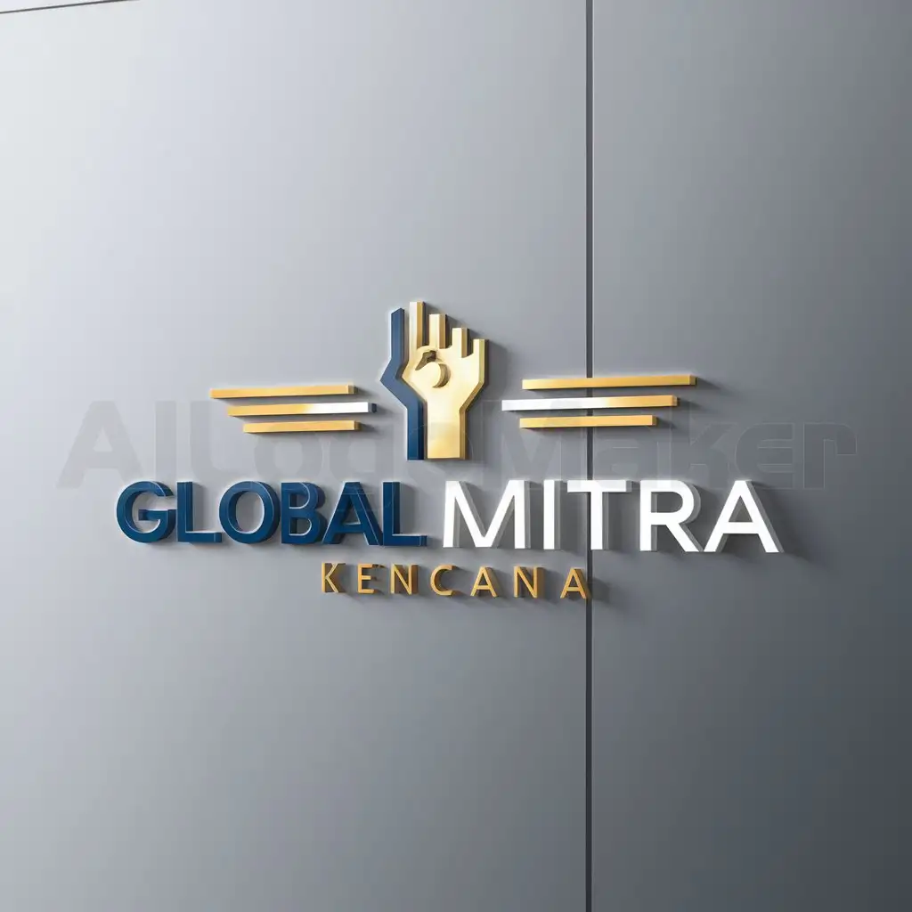 a logo design,with the text "Global Mitra Kencana", main symbol:manpower supply,Moderate,clear background