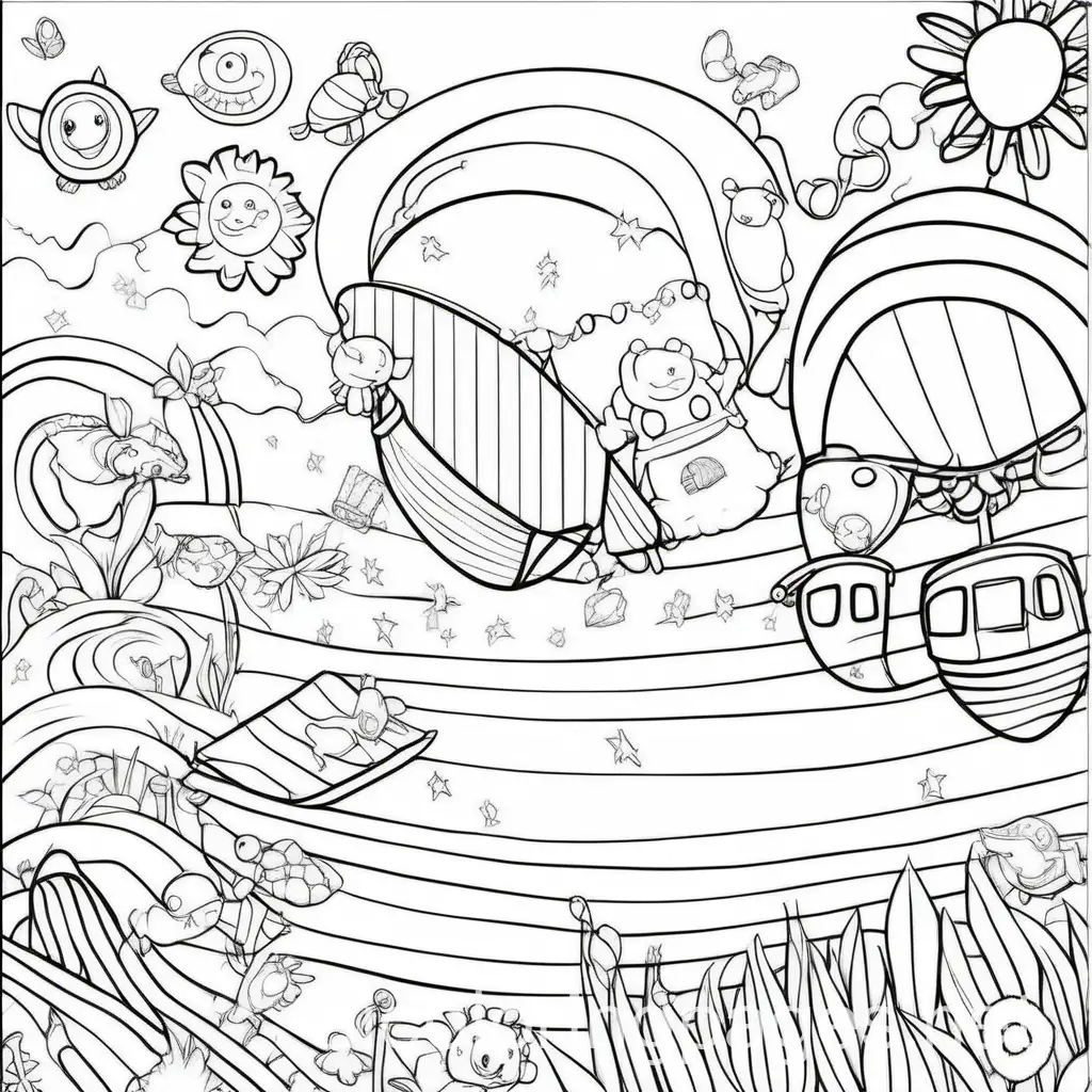JOURNAL PAGES, Coloring Page, black and white, line art, white background, Simplicity, Ample White Space. The background of the coloring page is plain white to make it easy for young children to color within the lines. The outlines of all the subjects are easy to distinguish, making it simple for kids to color without too much difficulty