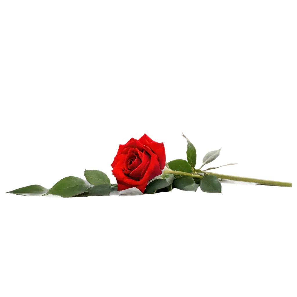 one single red rose