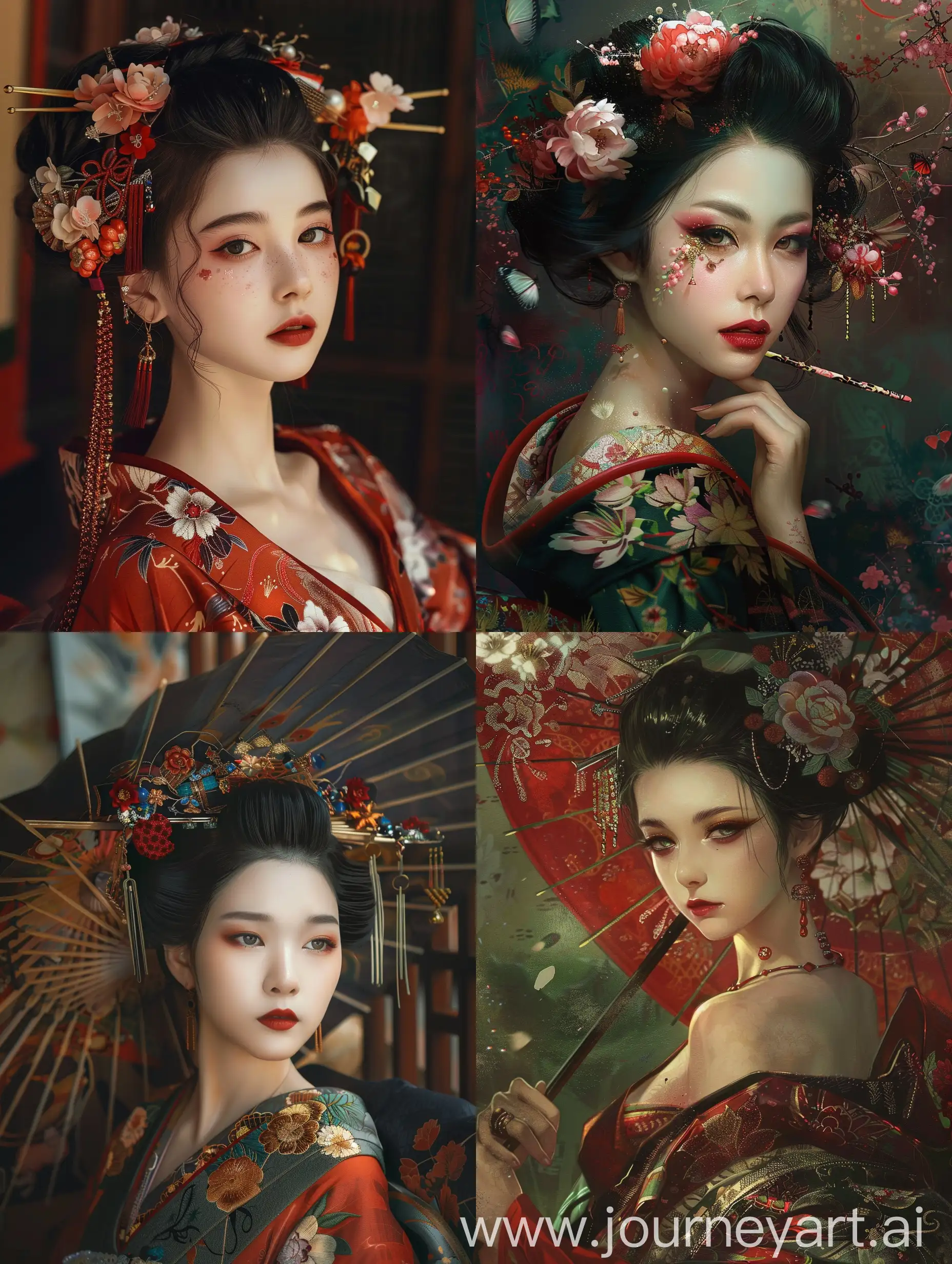 Beautiful-Geisha-in-Traditional-Attire-Japanese-Artistic-Portrait