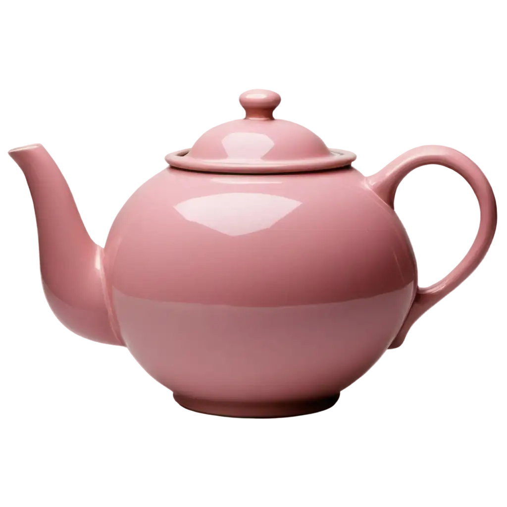pink porcelain teapot