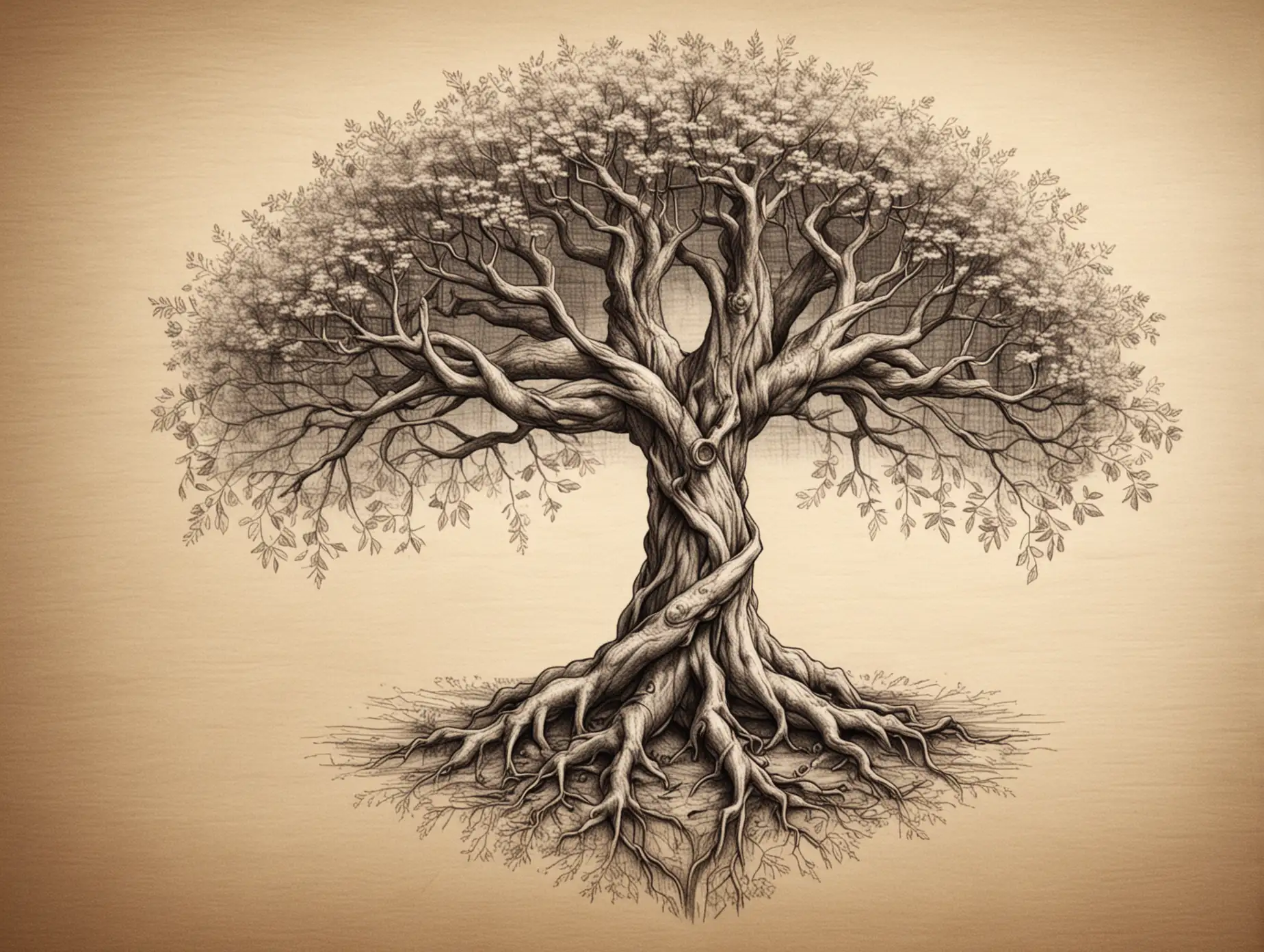 Detailed-Pencil-Sketch-of-Intertwined-Tree-of-Life