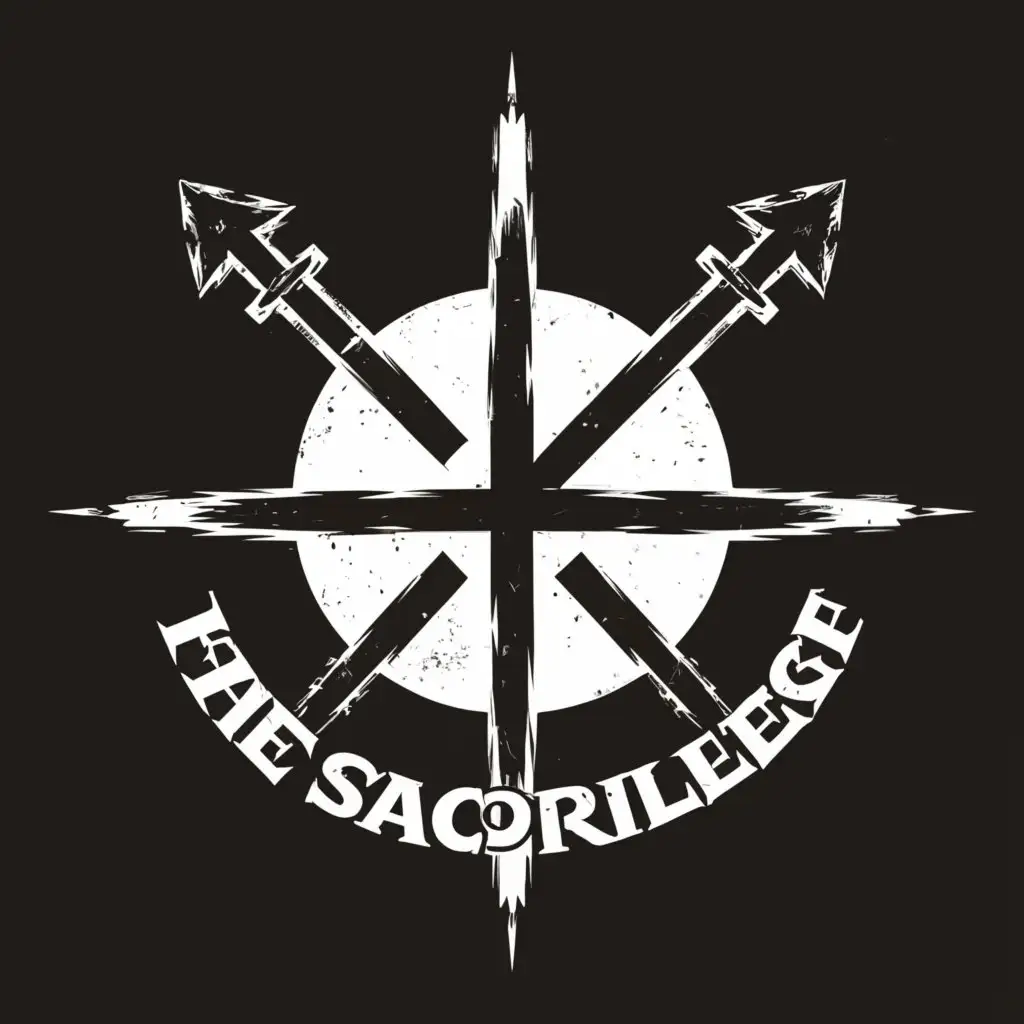 LOGO-Design-For-The-Sacrilege-Bold-Typography-with-Criminal-Gang-Symbol-on-Clear-Background