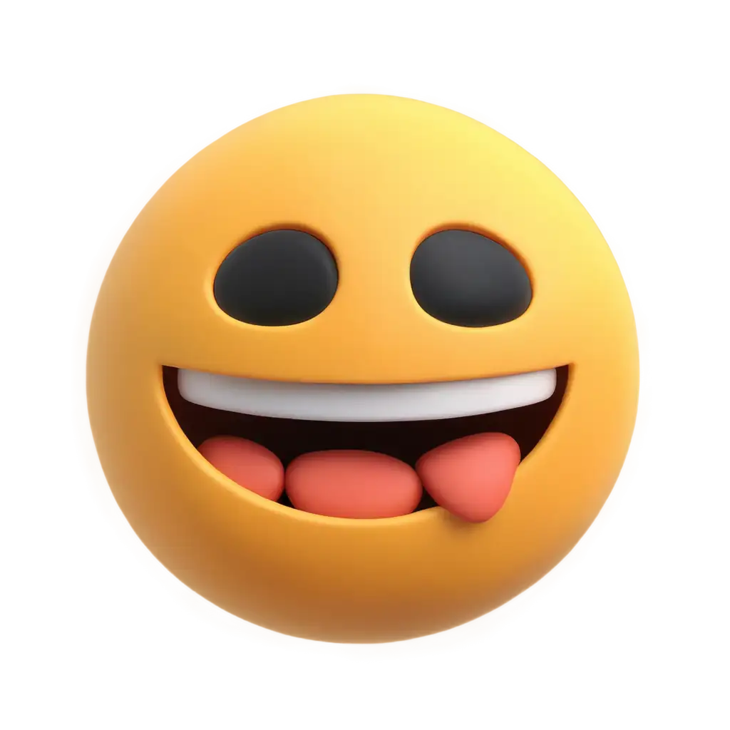 cute smily emoji in cartoon