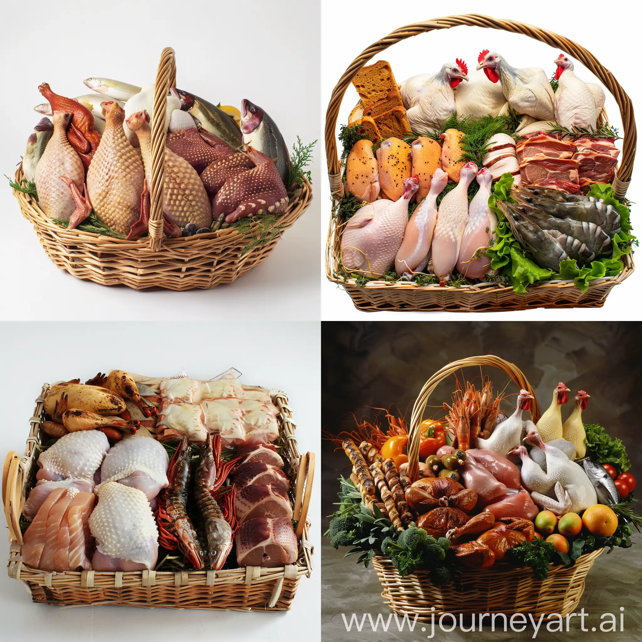 Basket-of-Fresh-Poultry-and-Aquatic-Products