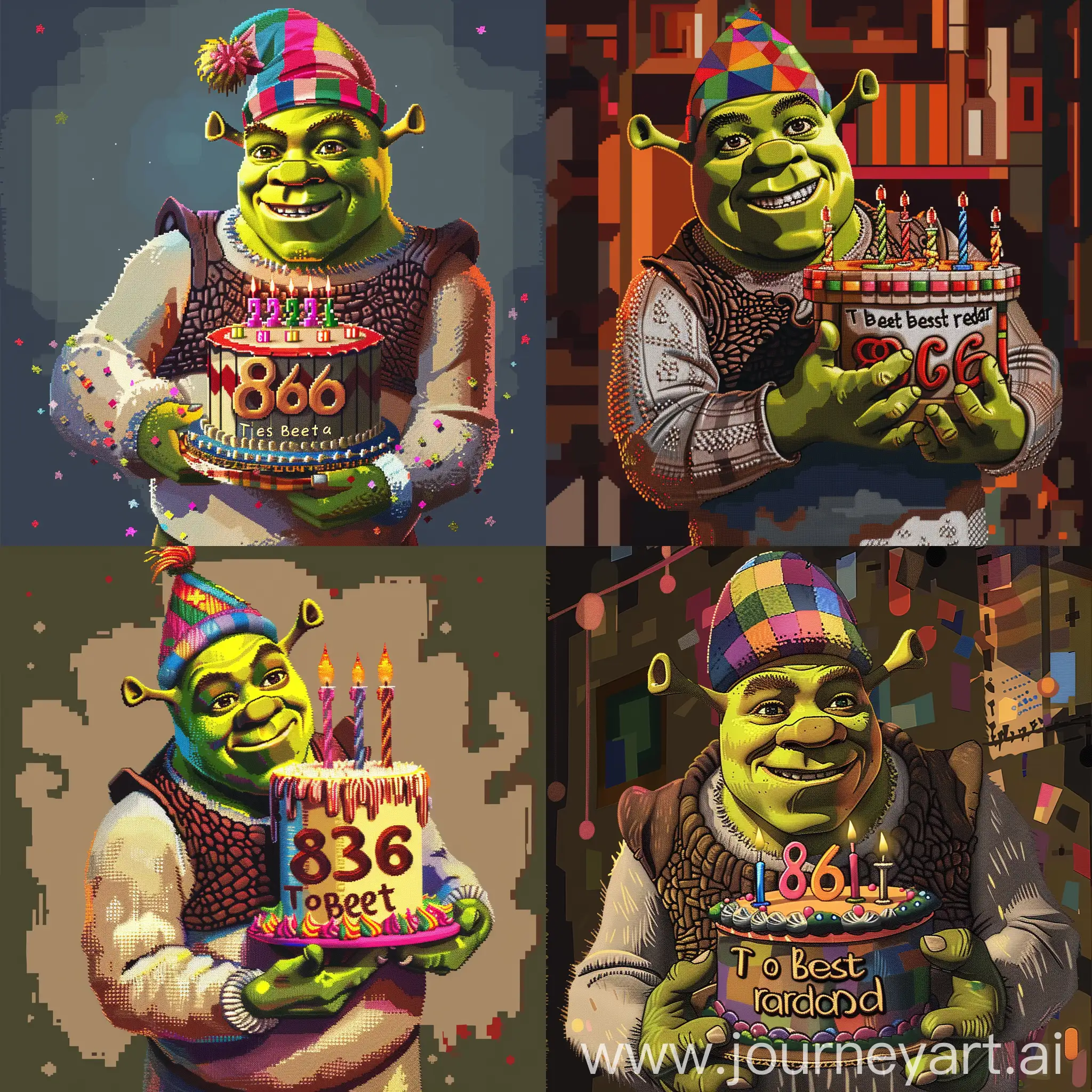 Shrek-Celebrates-836th-Birthday-with-Grandpathemed-Cake