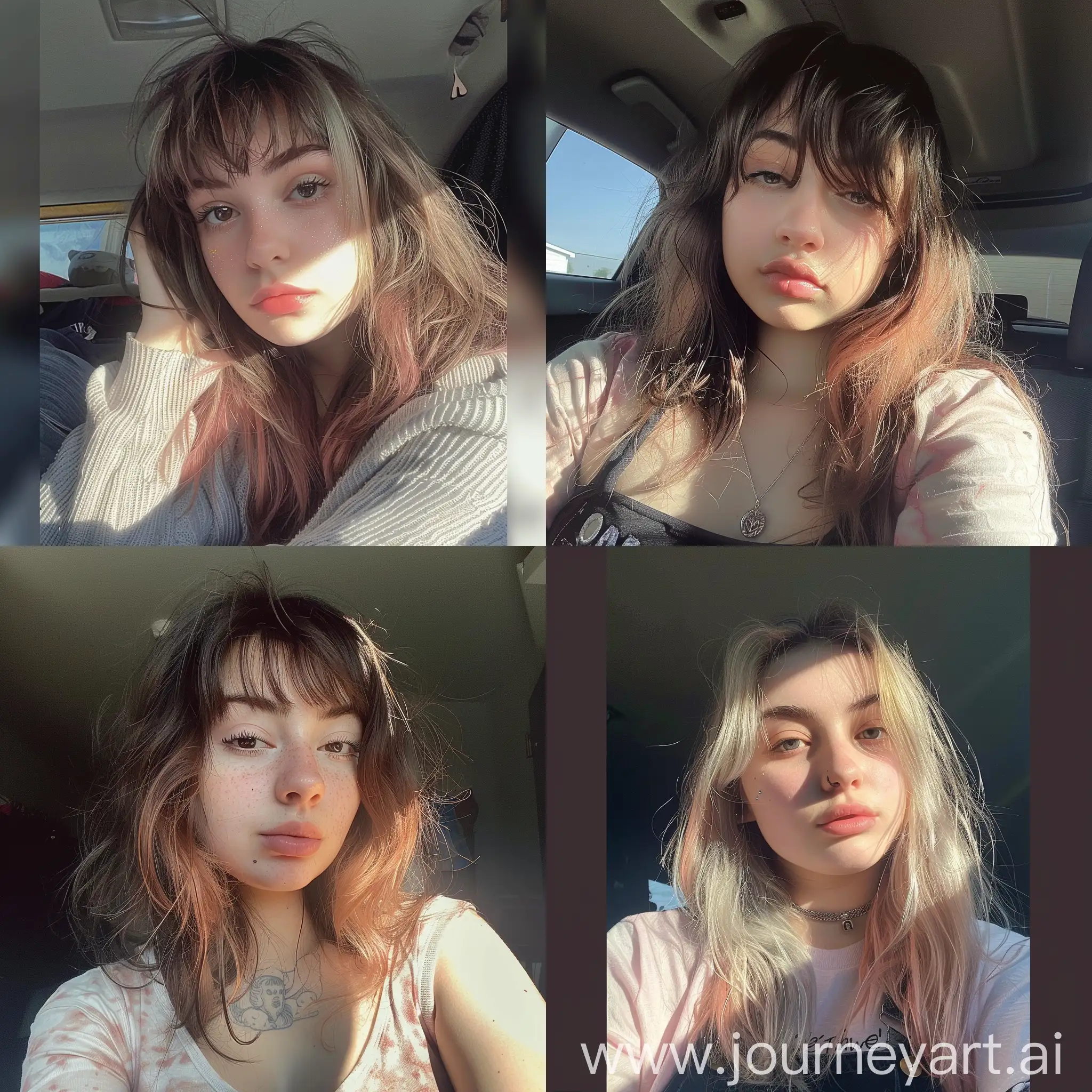 Aesthetic Instagram selfie of a girl