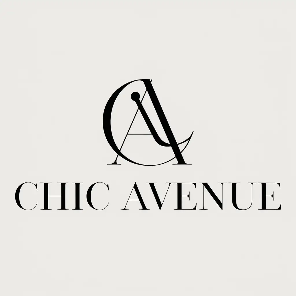 a logo design,with the text "Chic Avenue", main symbol:fashion,Moderate,clear background