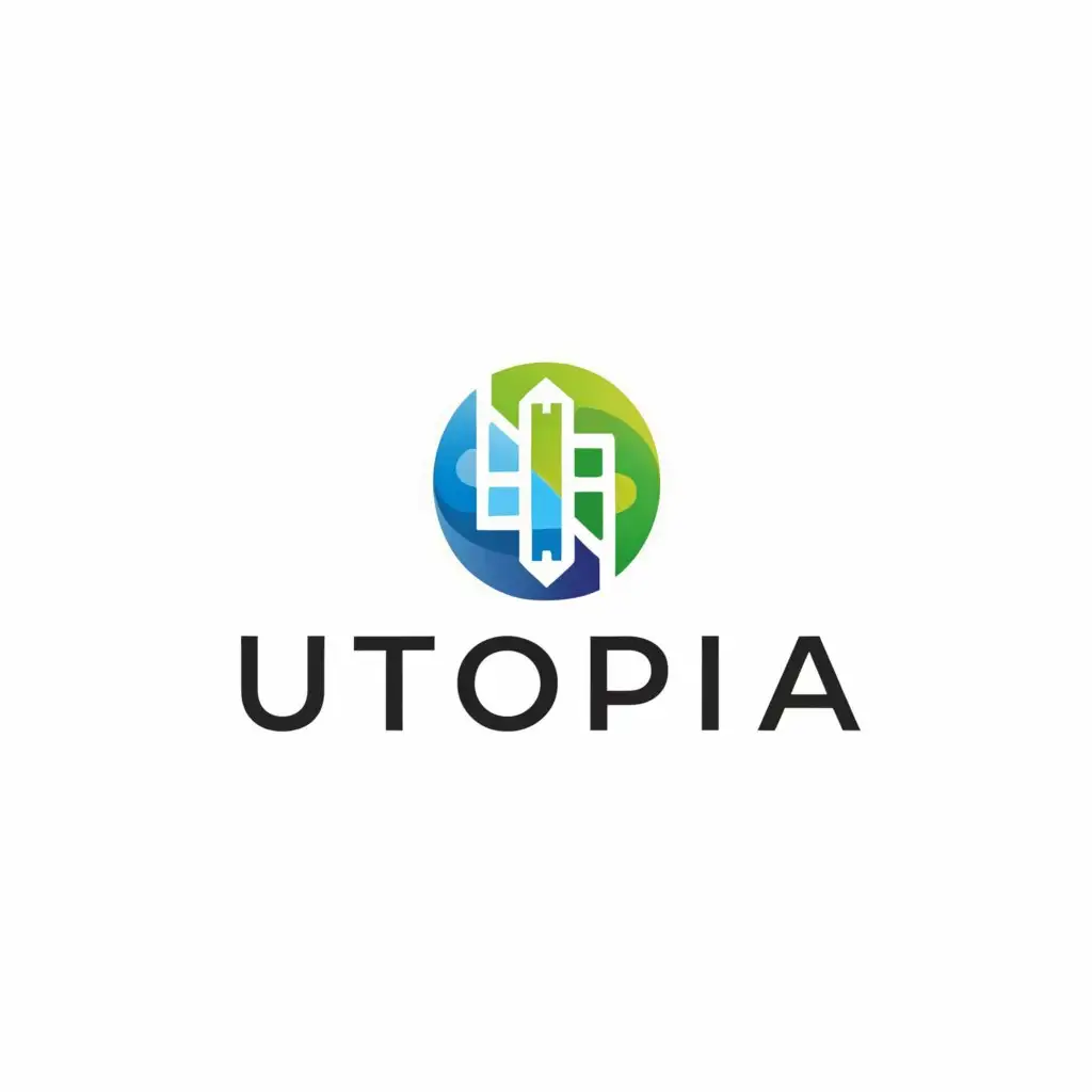 a logo design,with the text "utopia", main symbol:utopia,Moderate,clear background