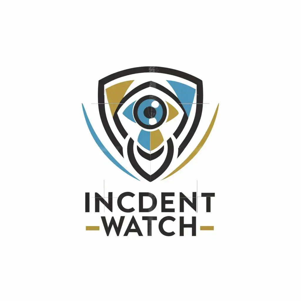 a logo design,with the text "Incident Watch", main symbol:Eye, Shield,Moderate,be used in Technology industry,clear background