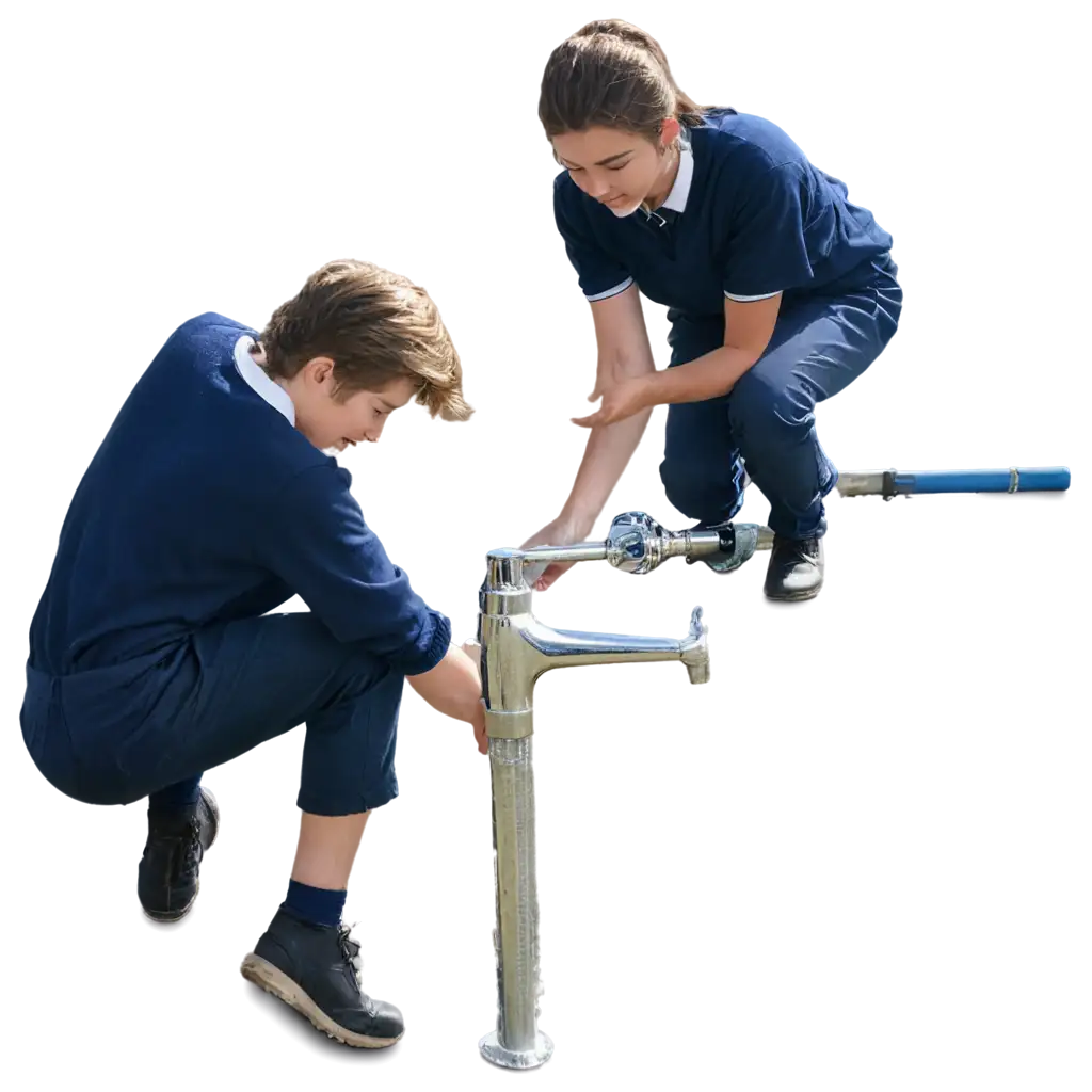 HighQuality-PNG-Image-Two-Secondary-Level-Students-Repairing-Water-Taps-at-School