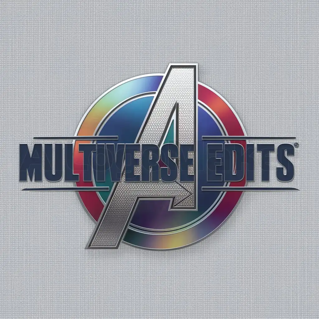 a logo design,with the text "MULTIVERSE EDITS", main symbol:avengers,Moderate,be used in Entertainment industry,clear background