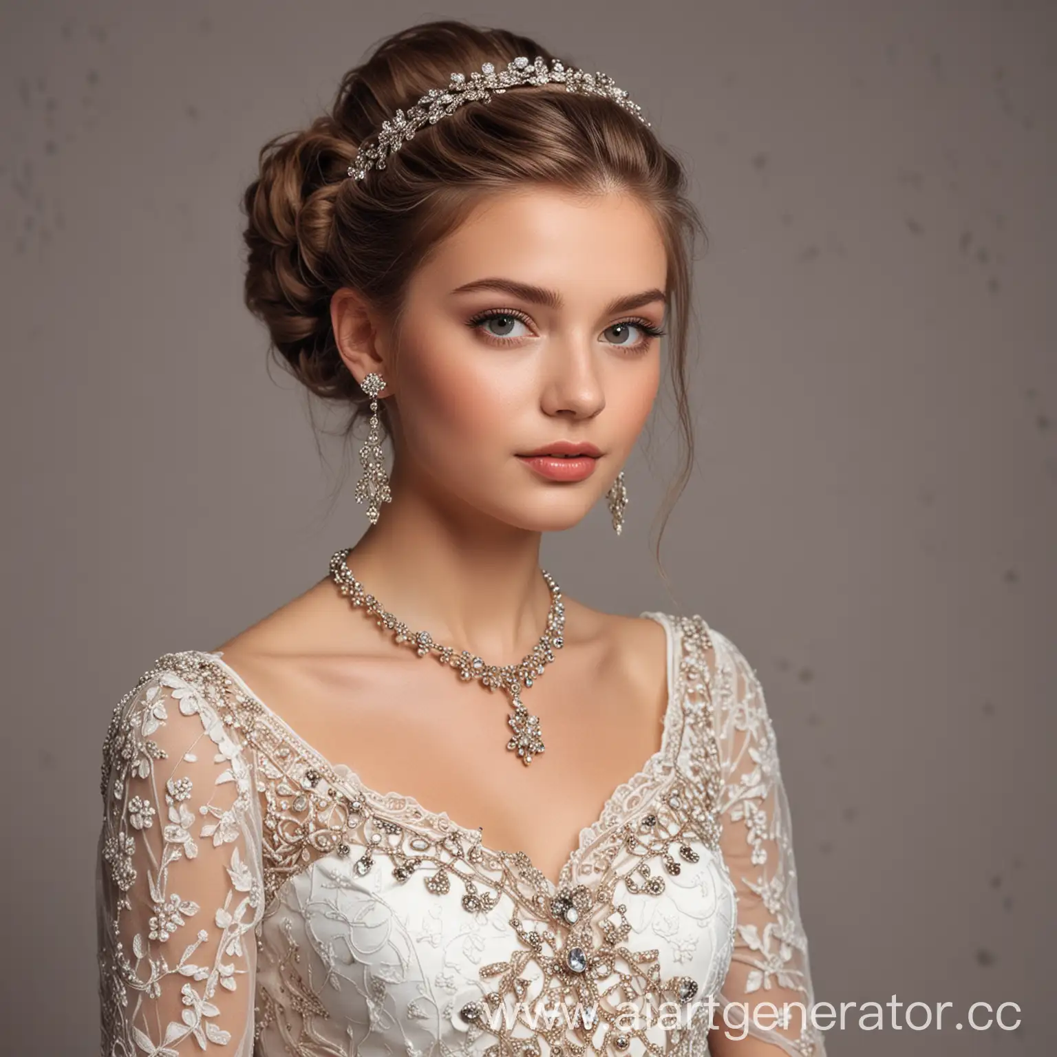 Elegant-Woman-Adorned-in-Exquisite-Jewelry-and-Luxurious-Attire
