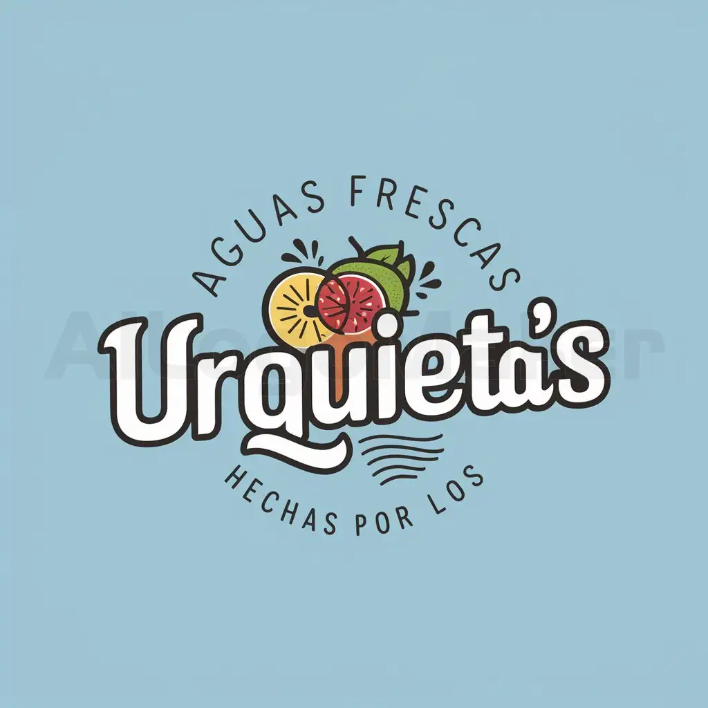 LOGO-Design-For-Aguas-Frescas-Urquietas-Hechas-por-los-Fresh-Drinks-on-a-Clear-Background