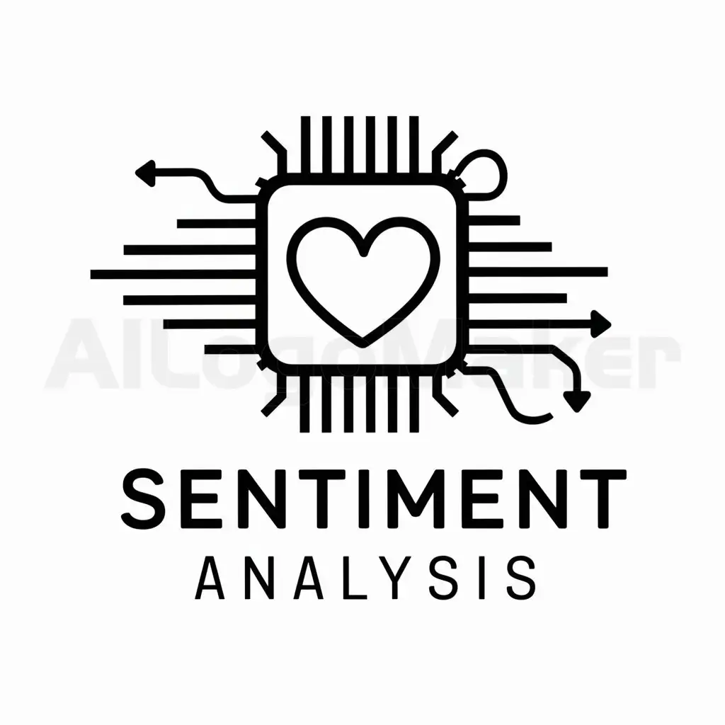 a logo design,with the text "sentiment analysis", main symbol:technologie,complex,be used in Technology industry,clear background