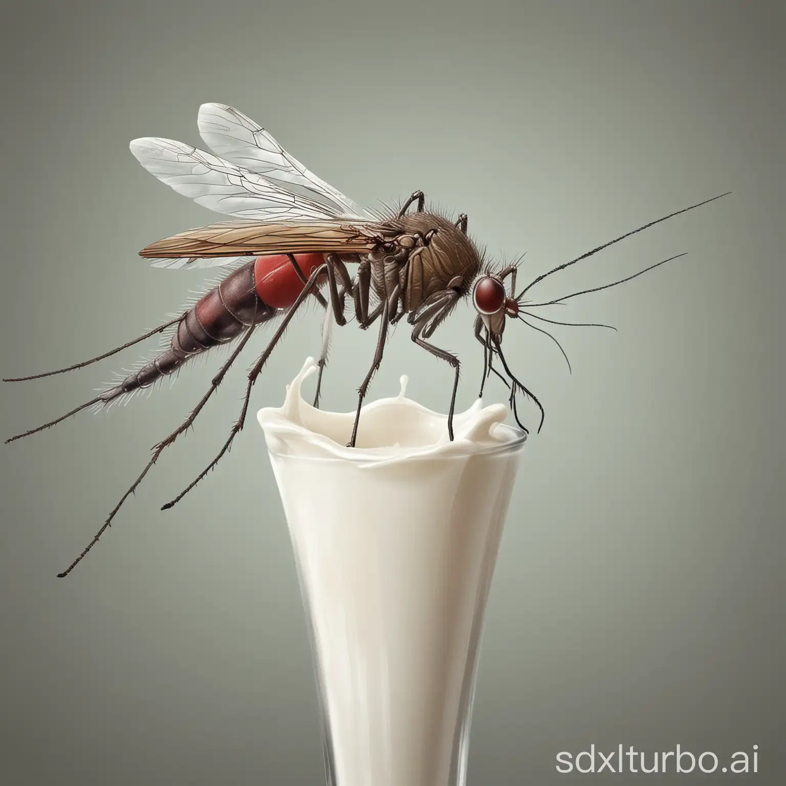 Mosquito-Drinking-Milk-Surprising-Encounter-in-the-Night