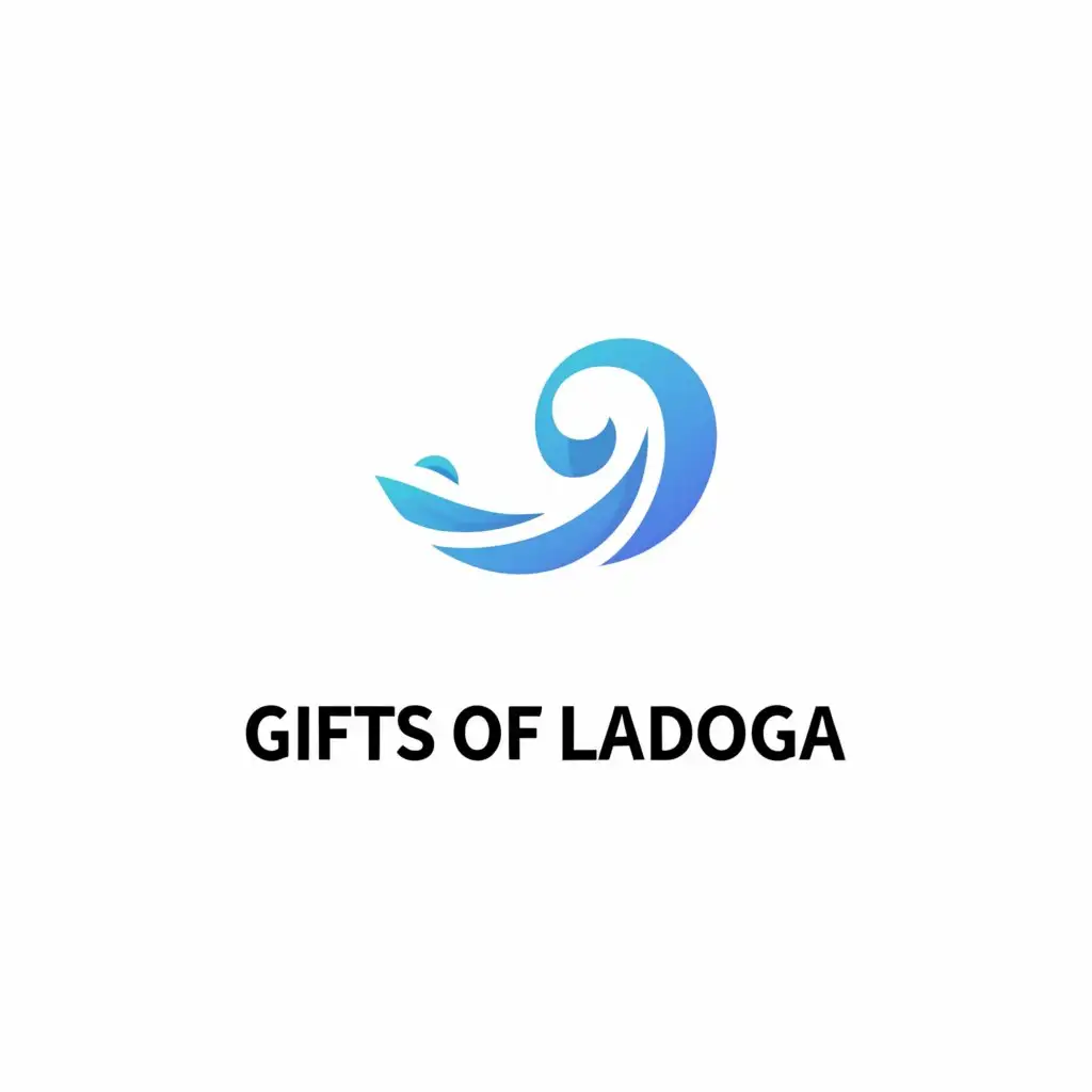 a logo design,with the text "Gifts of Ladoga", main symbol:Wave,Moderate,be used in Retail industry,clear background
