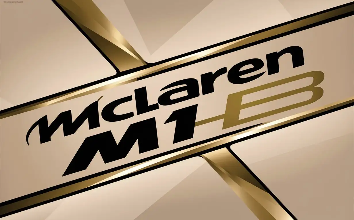 Vibrant-Blue-and-Gold-Colored-Rectangle-with-McLaren-M1B-Inscription