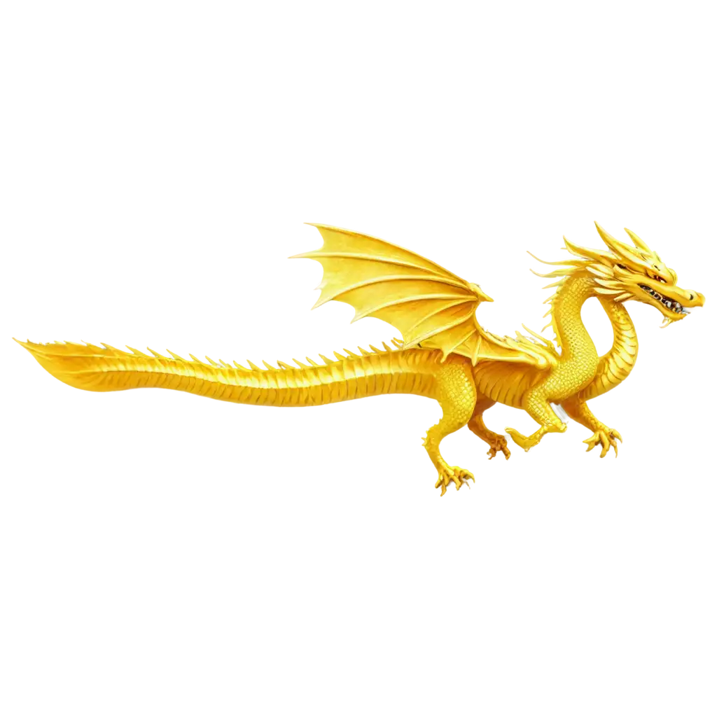 a golden dragon