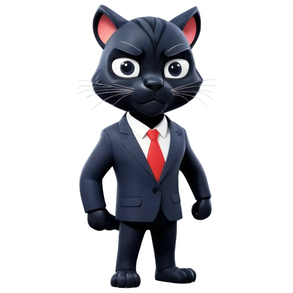 Cartoon panther in suit