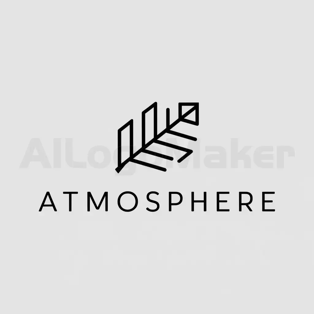 a logo design,with the text "Atmosphere", main symbol:Dubovyi list,Minimalistic,clear background