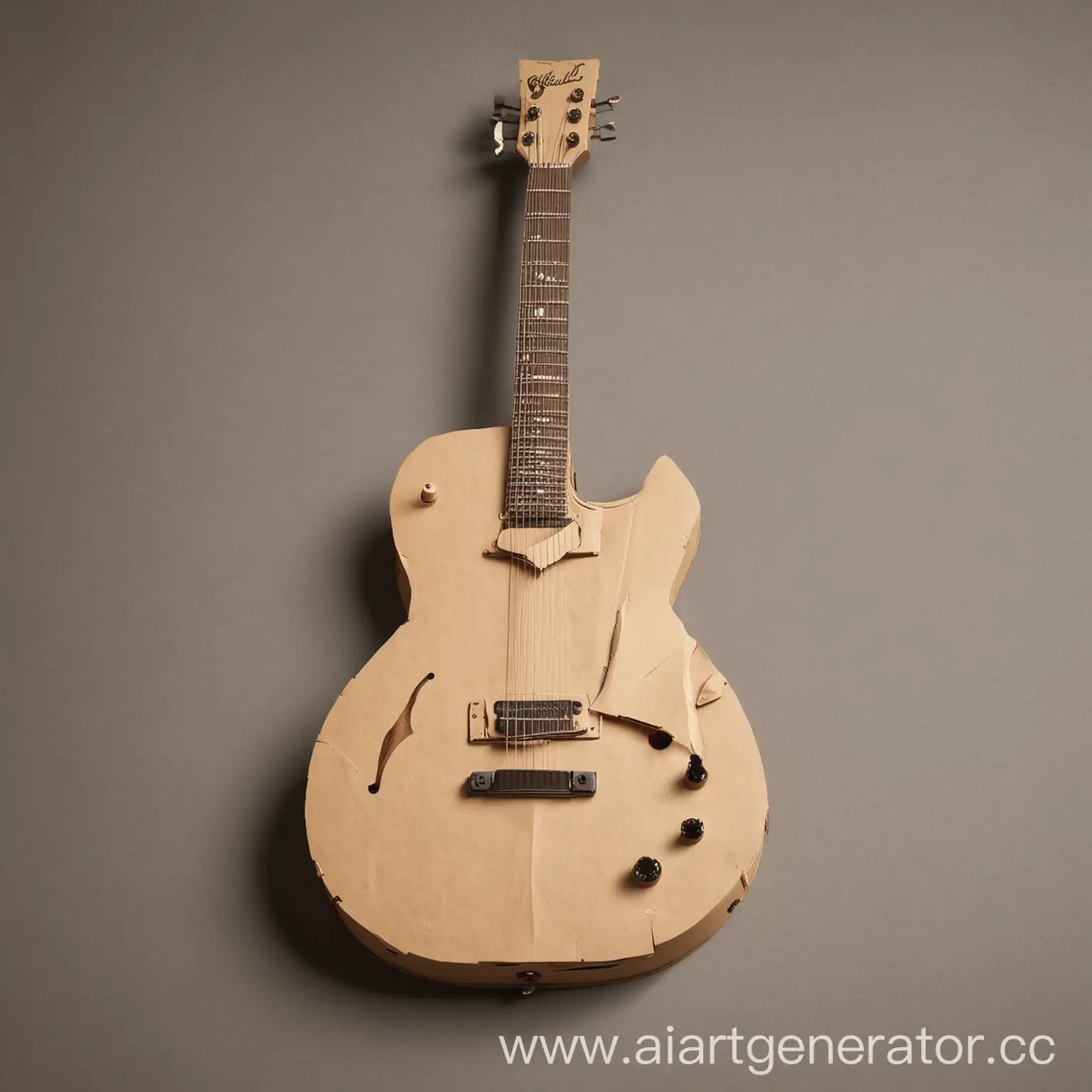 Handcrafted-Paper-Guitar-A-Realistic-Artistic-Rendering