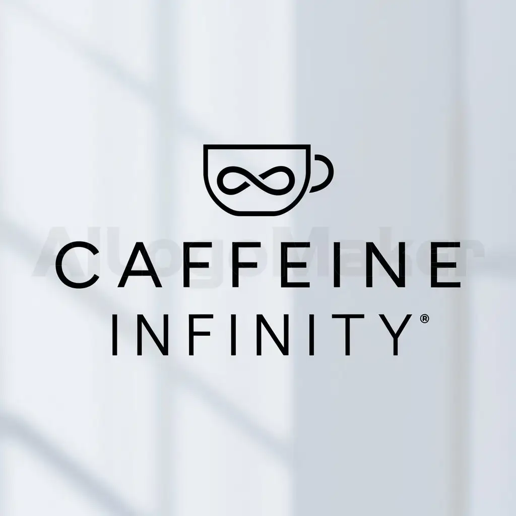 a logo design,with the text "Caffeine Infinity", main symbol:coffee,Minimalistic,be used in Restaurant industry,clear background