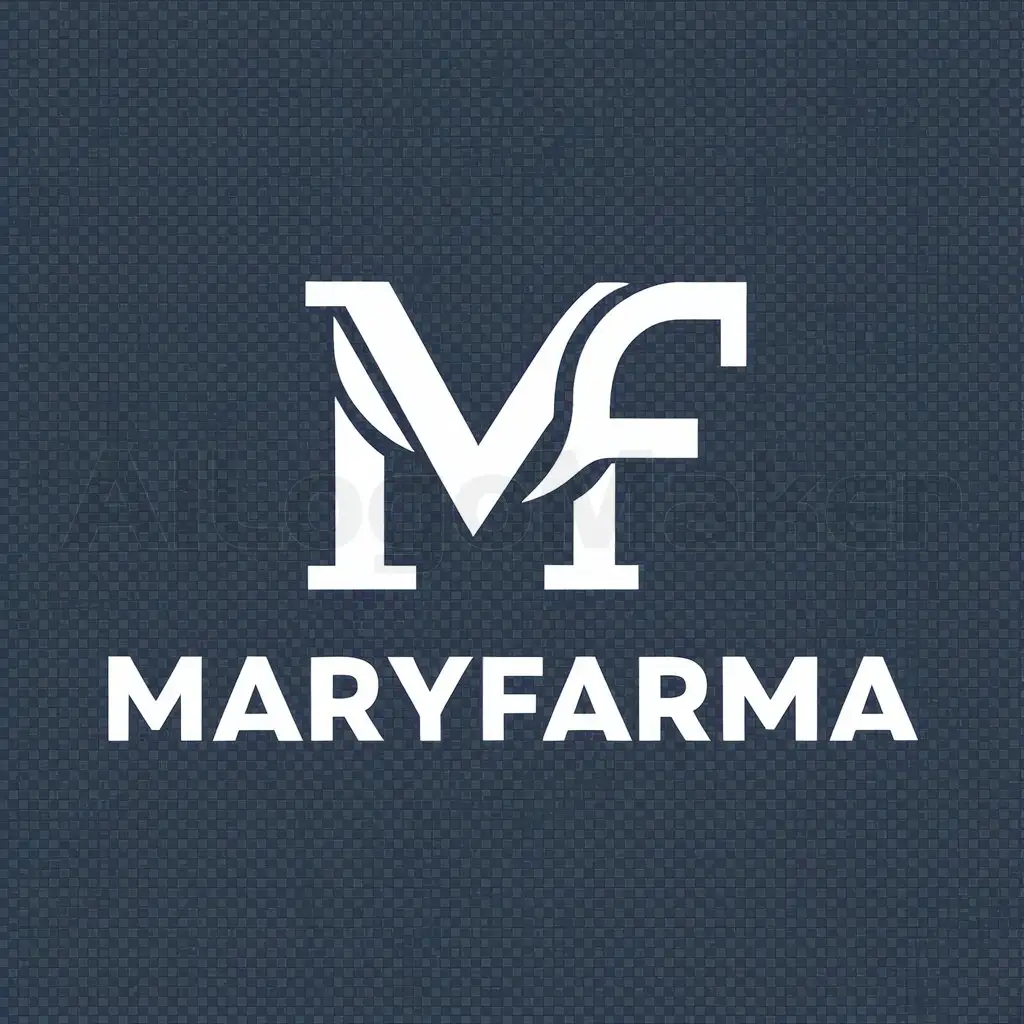 a logo design,with the text "MaryFarma", main symbol:MF,complex,be used in Others industry,clear background