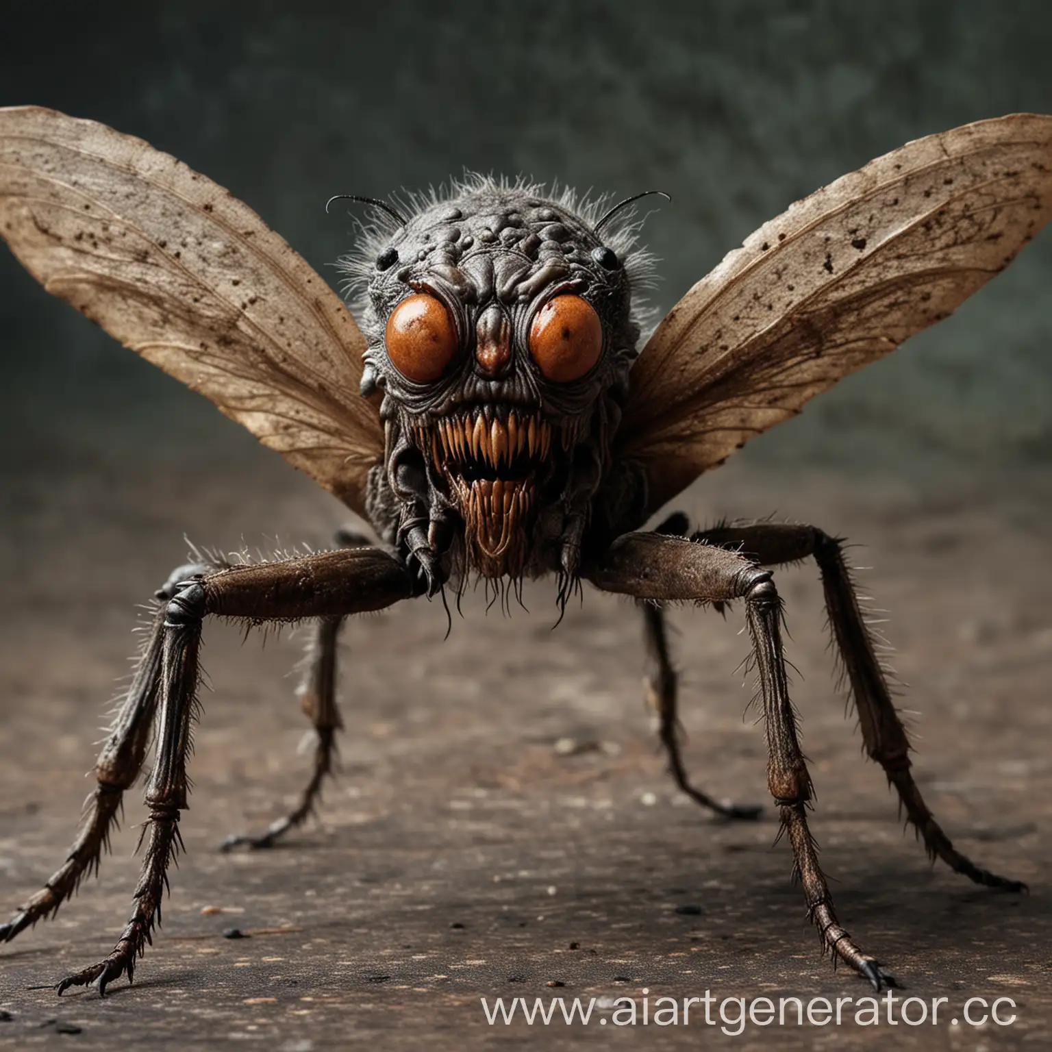 Terrifying-Ugly-Monster-Insect-Emerging-from-Darkness