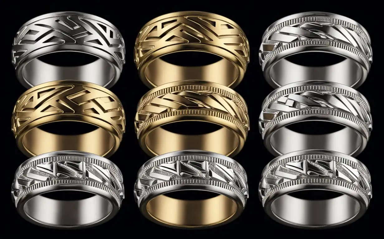 Nine Intertwined Rings Revolving in Groups of Nine