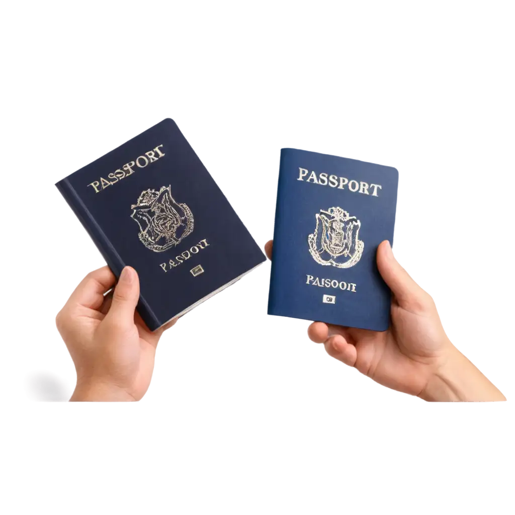 two passport in hand hd image

