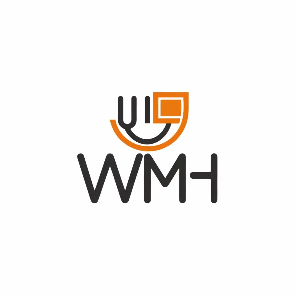 LOGO-Design-For-WMH-Elegant-Text-with-Food-Symbol-for-the-Restaurant-Industry